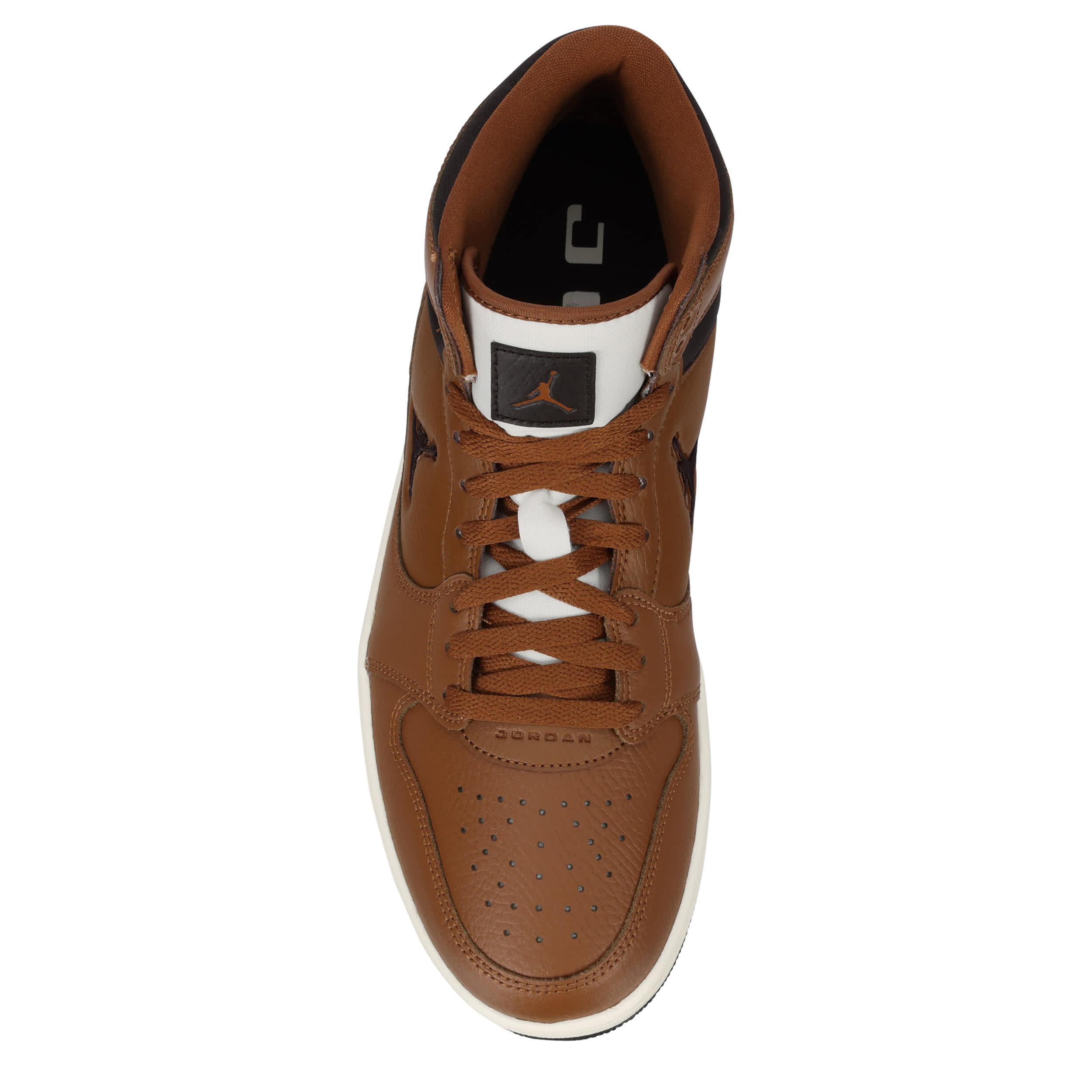 JORDAN-MENS COURT CONNECT MID SNEAKER-BROWN & TAN