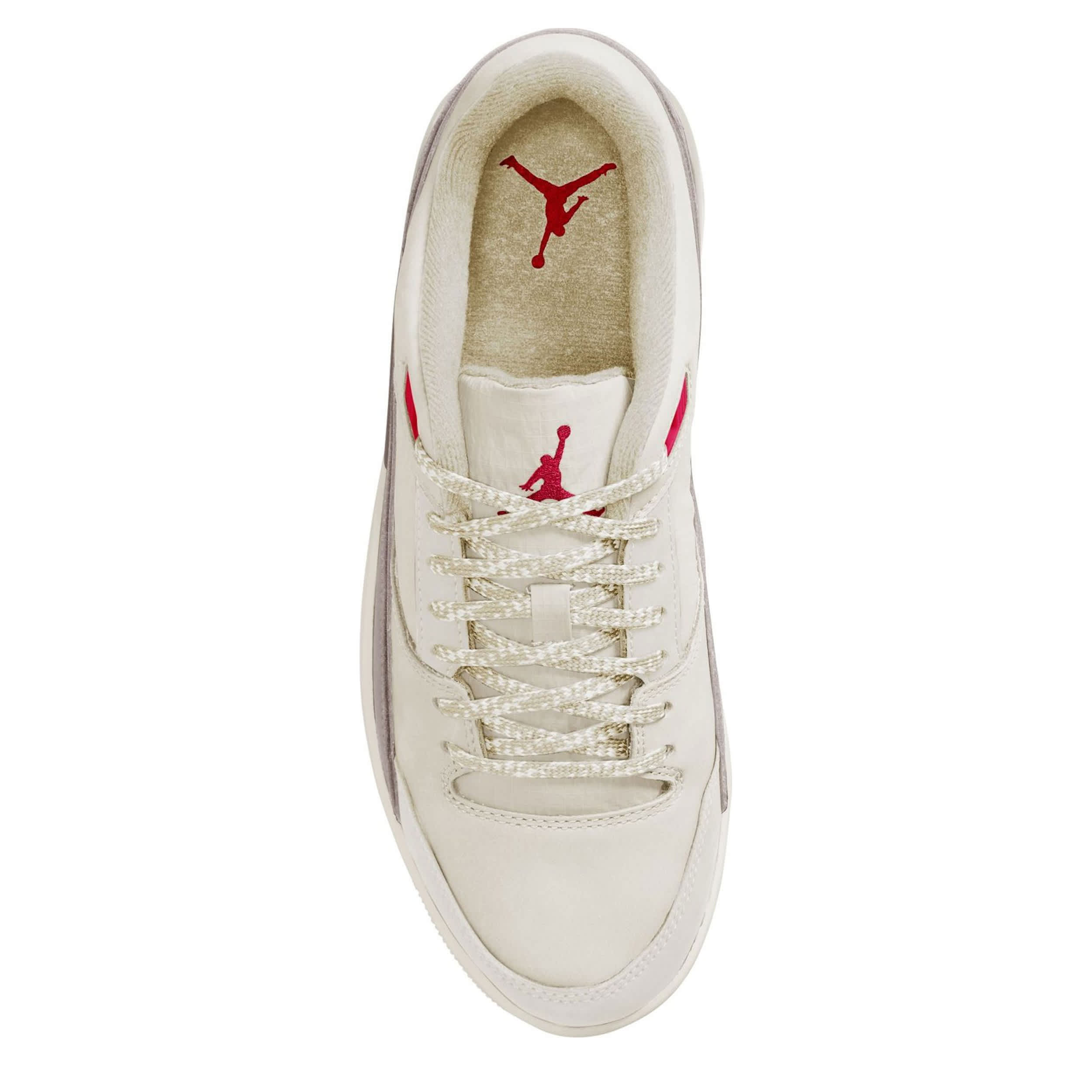 JORDAN-MENS FLIGHT COURT SNEAKER-OFF WHITE & BROWN