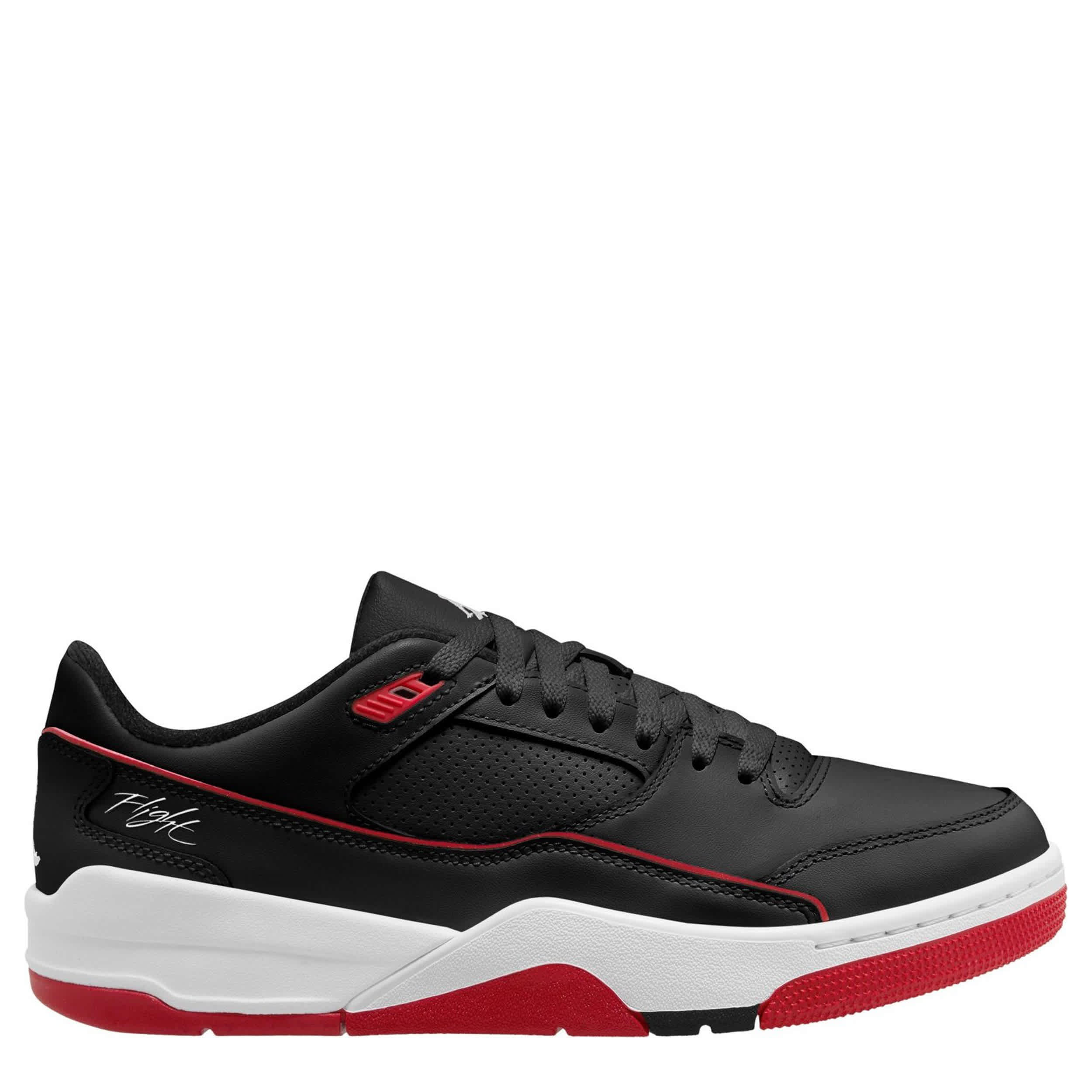 JORDAN-MENS FLIGHT COURT SNEAKER-BLACK & WHITE