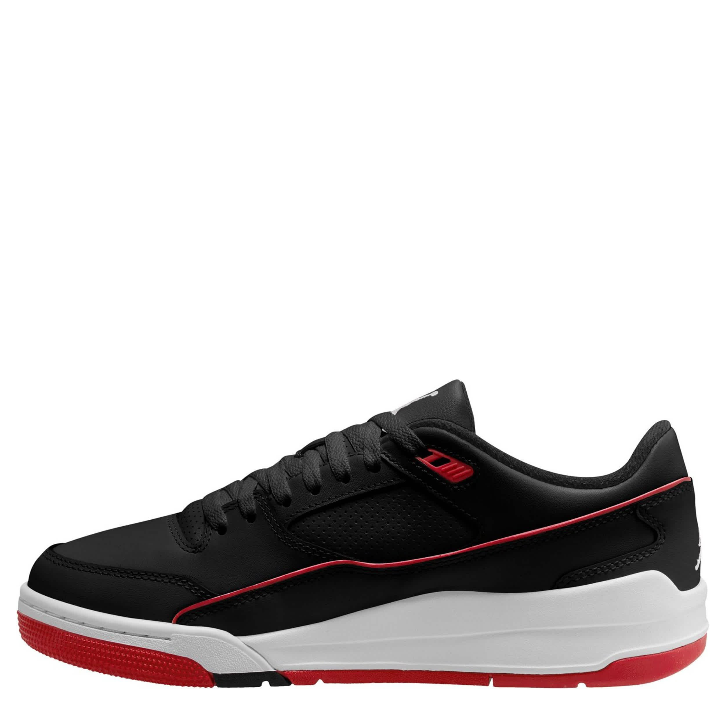 JORDAN-MENS FLIGHT COURT SNEAKER-BLACK & WHITE