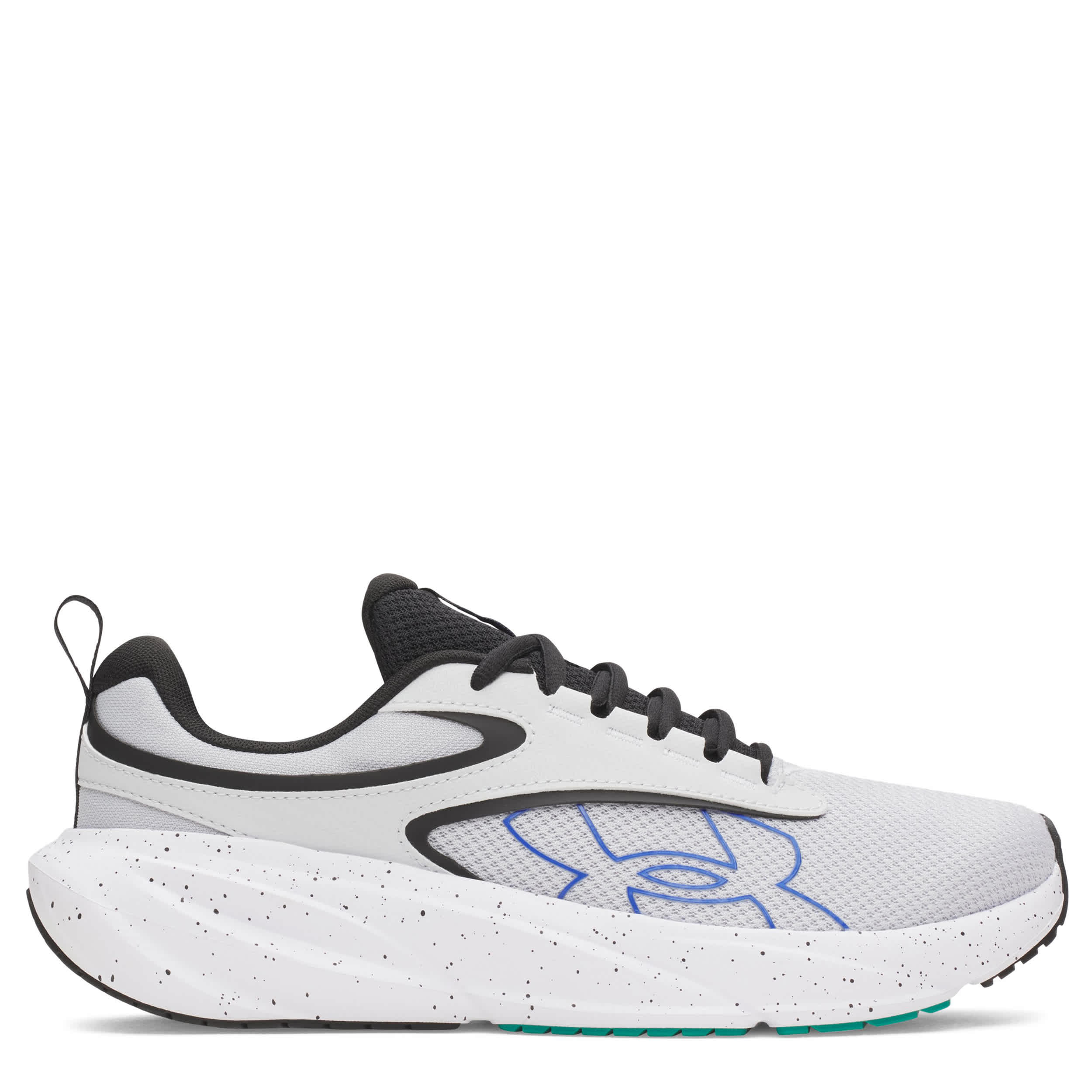 UNDER ARMOUR-MENS SURGE 4 RUNNING SHOE-GREY & BLUE