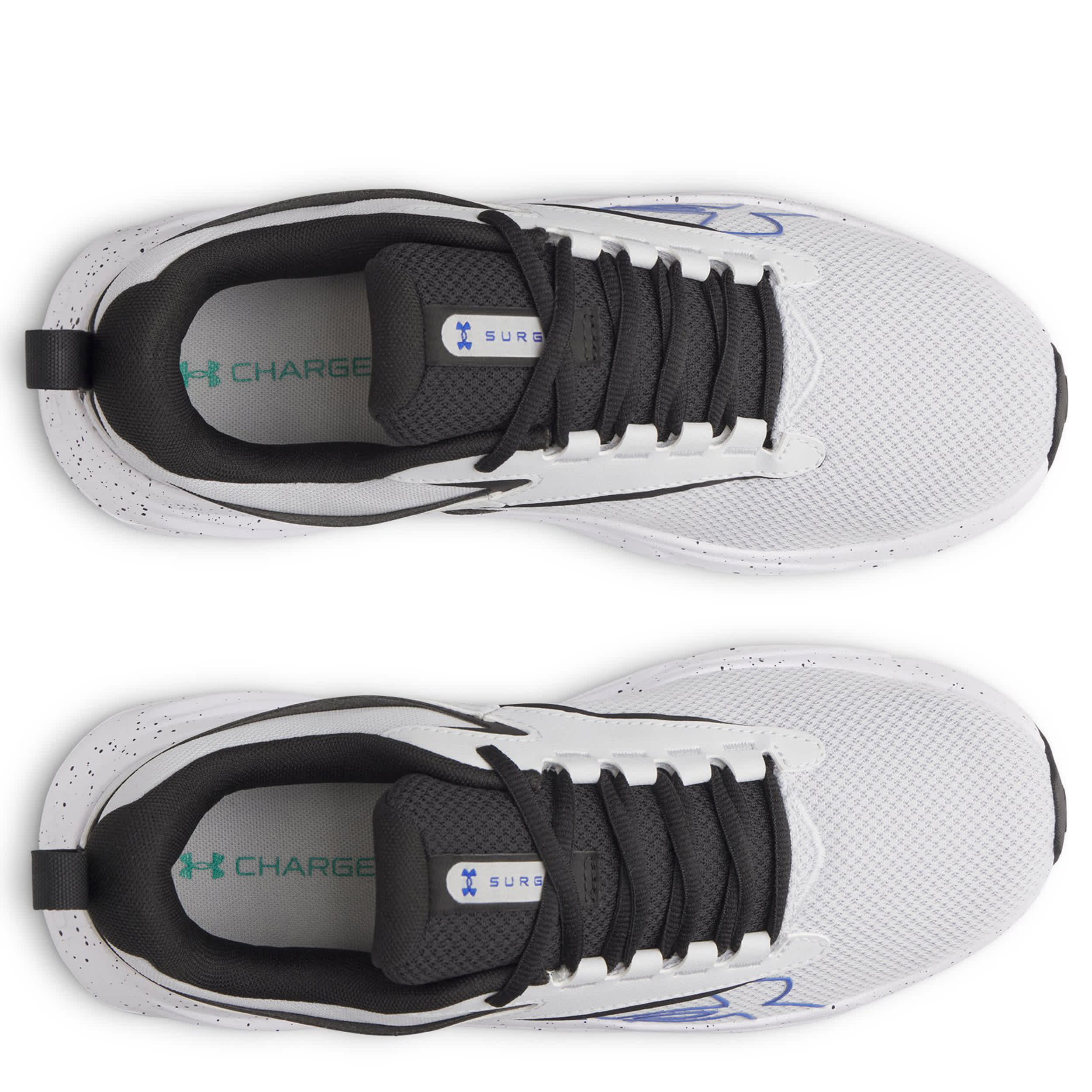 UNDER ARMOUR-MENS SURGE 4 RUNNING SHOE-GREY & BLUE