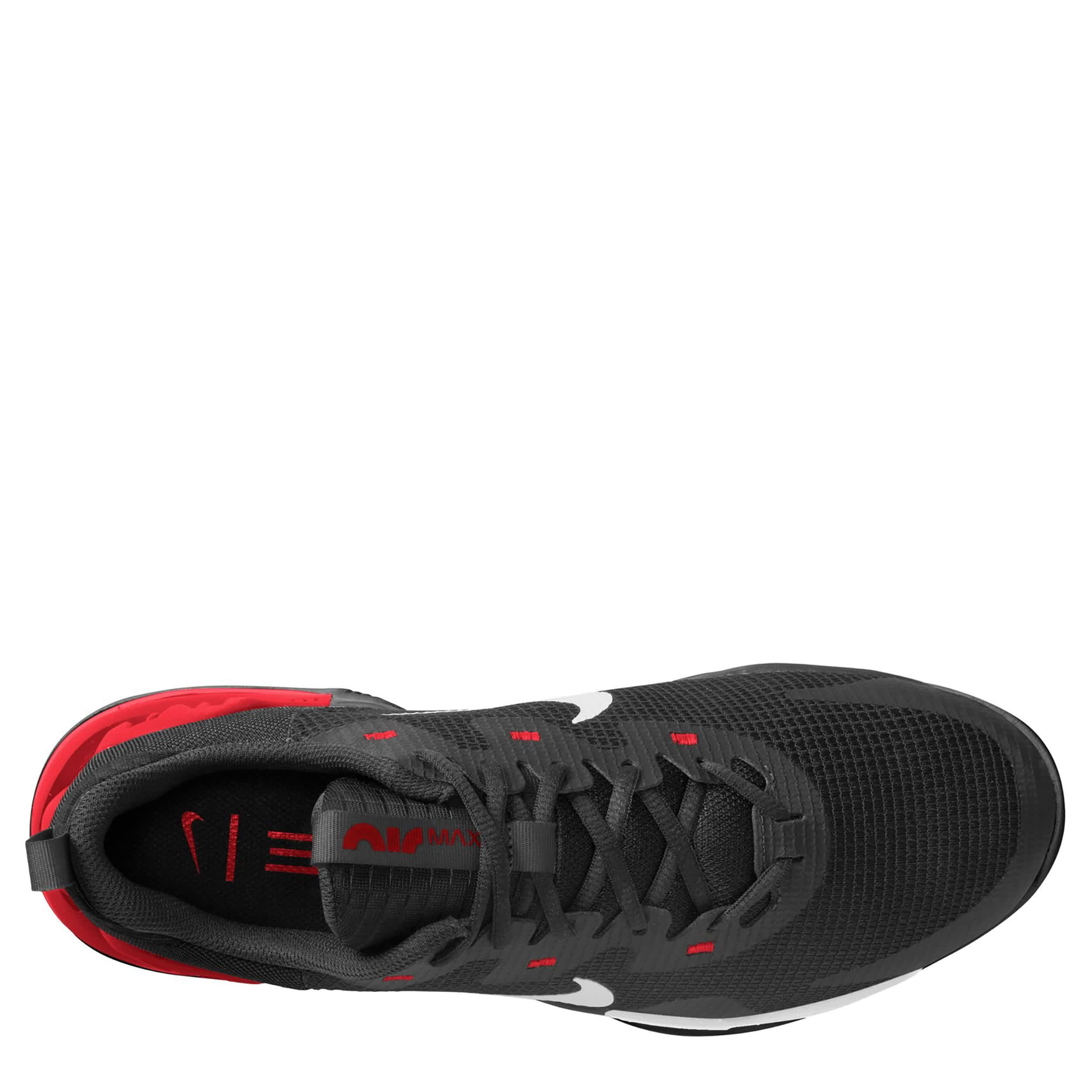 NIKE-MENS AIR MAX ALPHA TRAINER 5 CROSS TRAINING SHOE-BLACK & RED