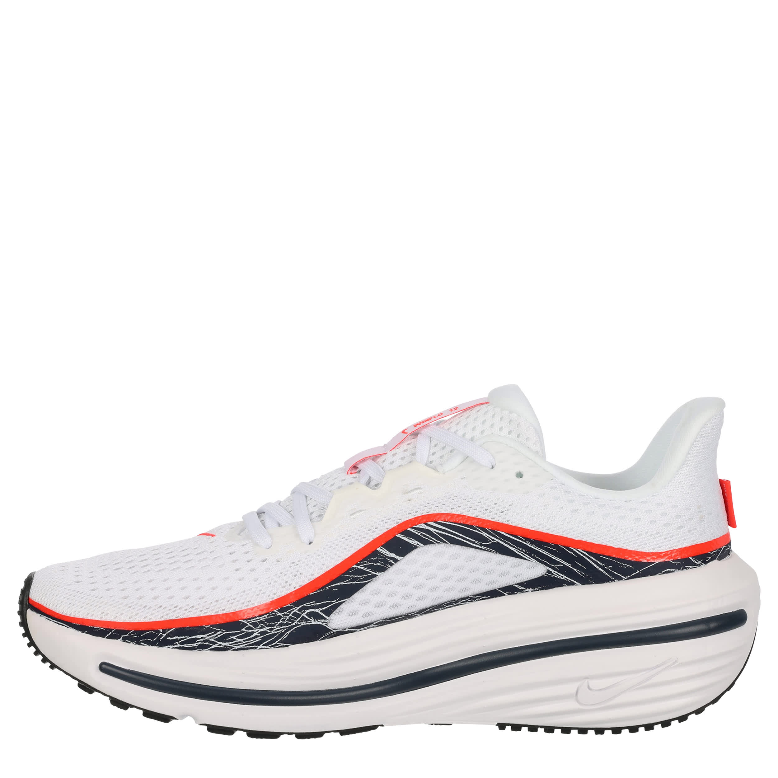 NIKE-MENS WINFLO 12 RUNNING SHOE-WHITE & RED