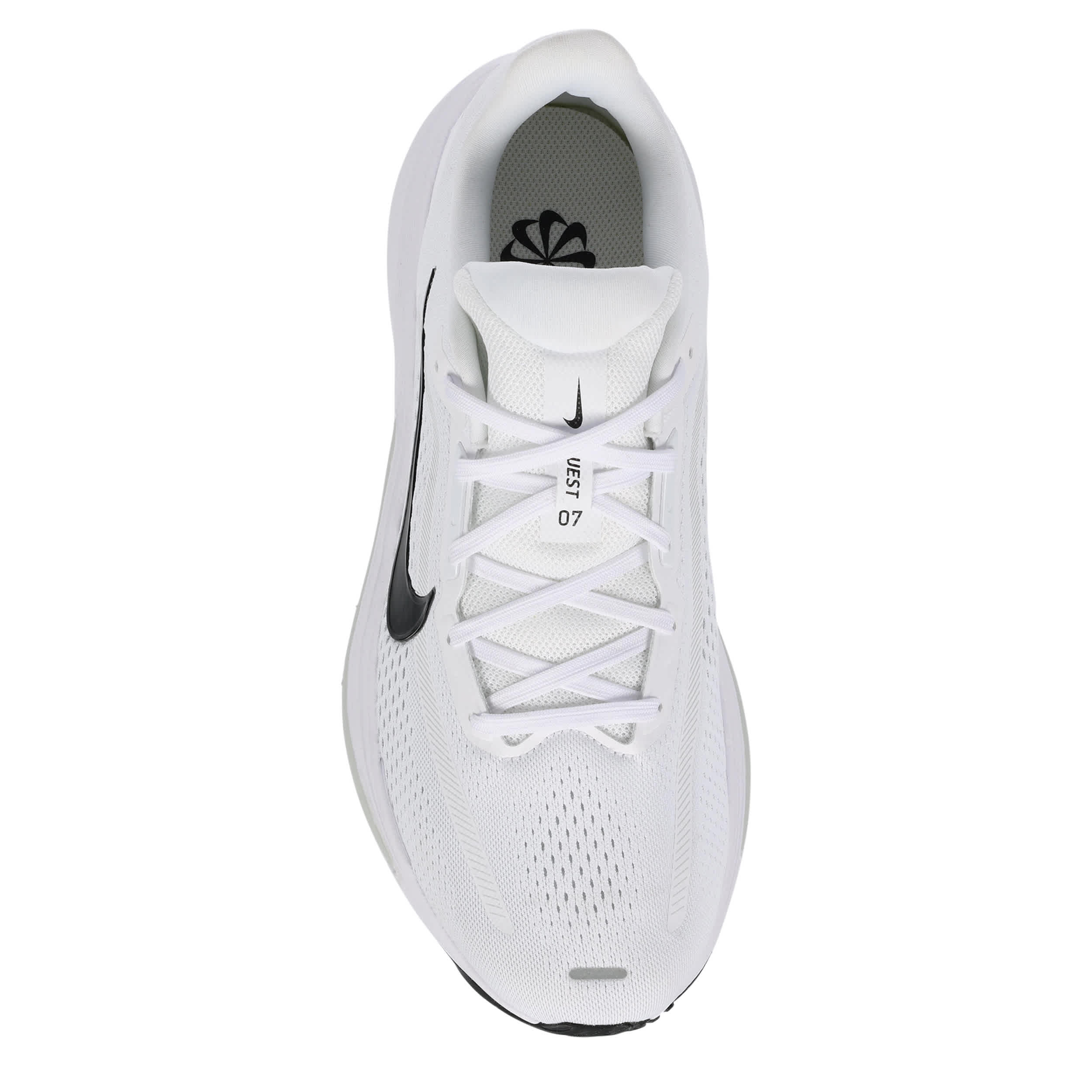 NIKE-MENS QUEST 7 RUNNING SHOE-WHITE & BLACK