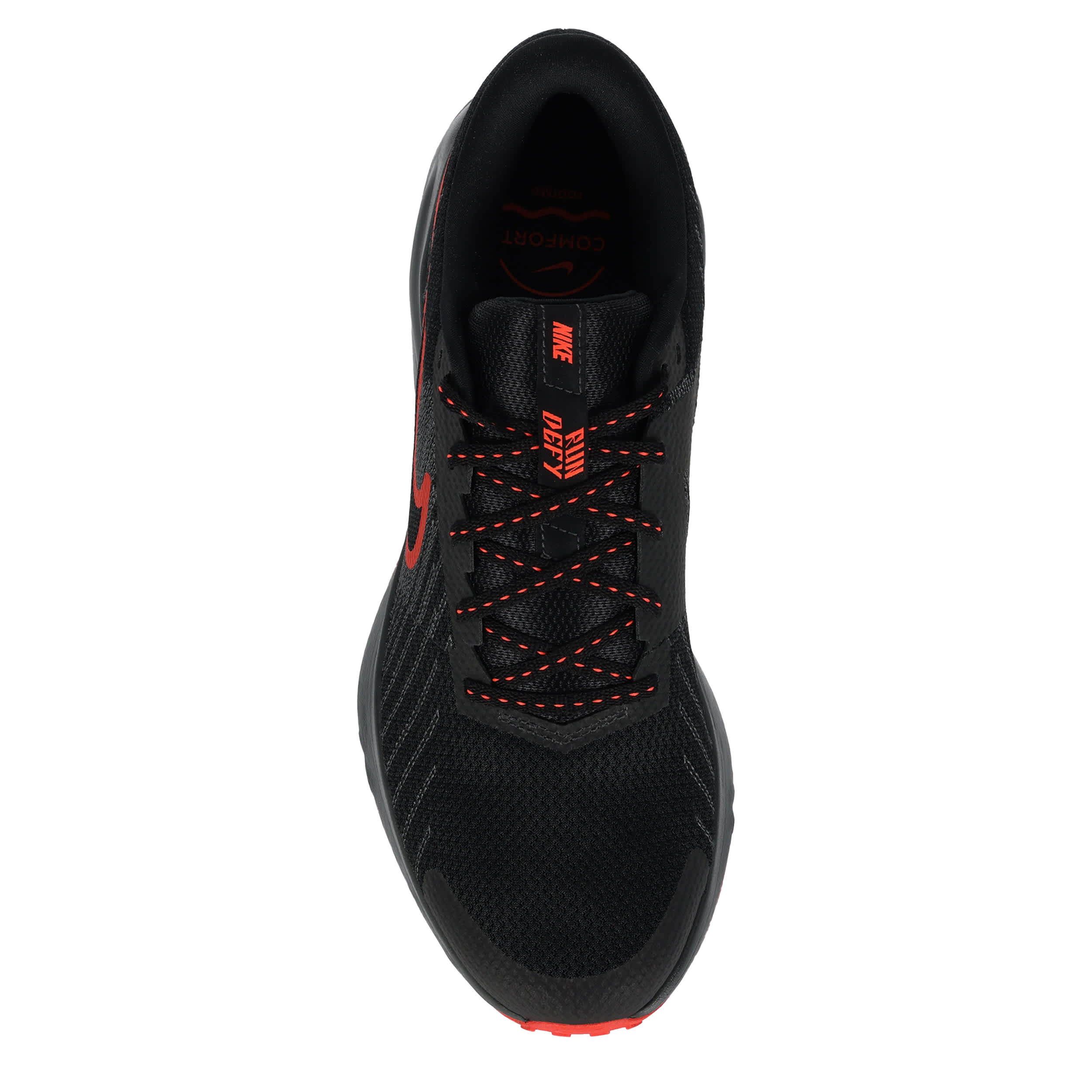 NIKE-MENS RUN DEFY RUNNING SHOE-BLACK & RED