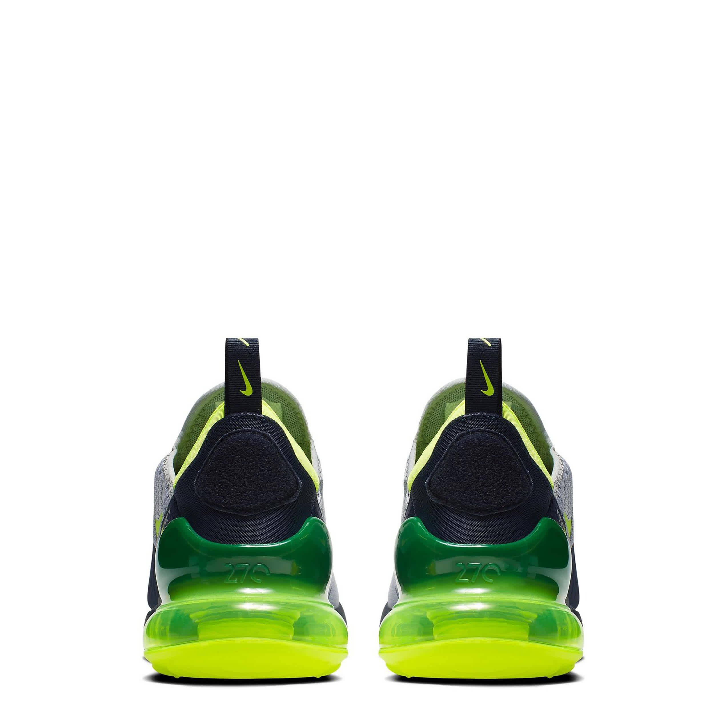 NIKE-MENS AIR MAX 270 SNEAKER-GREY & LIME