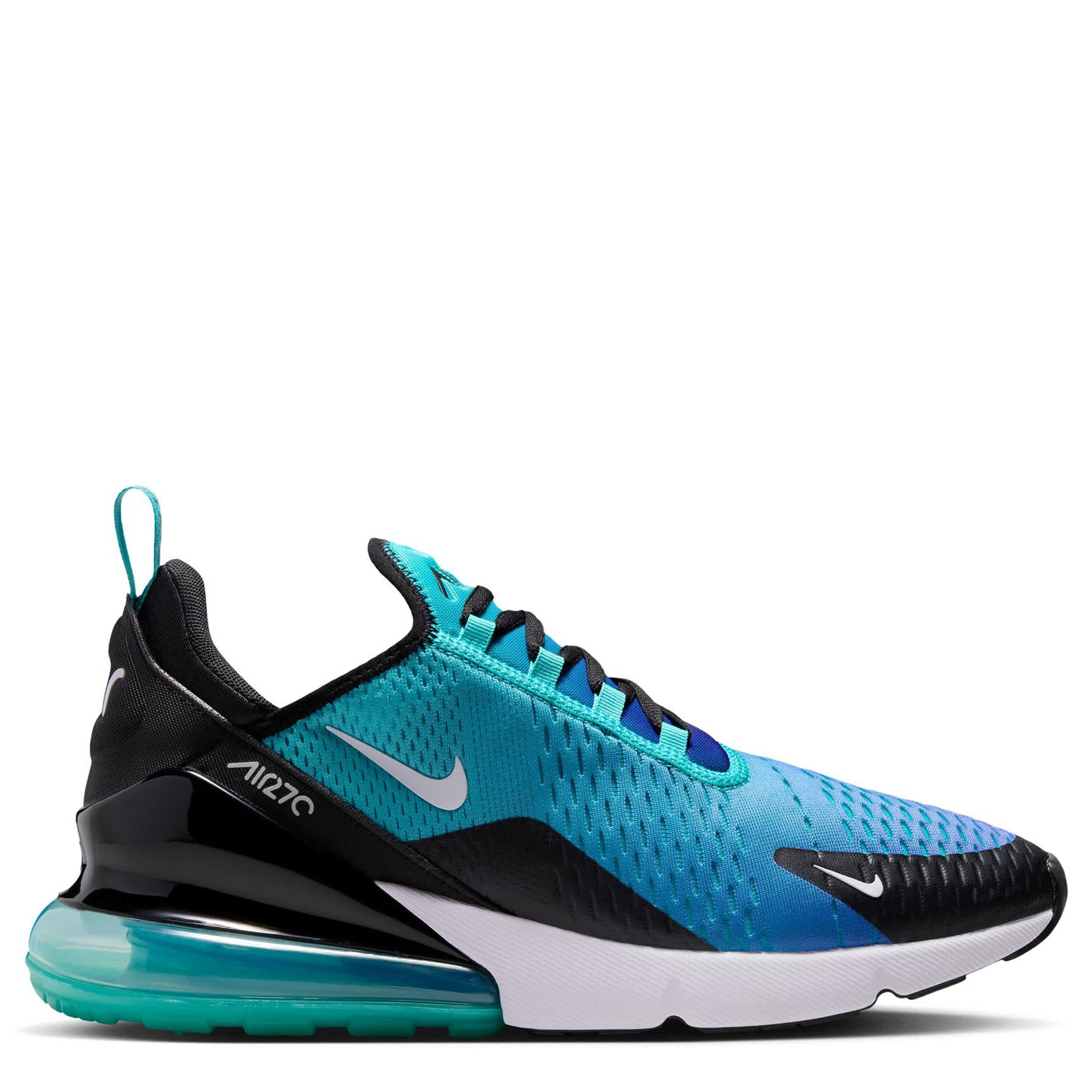 NIKE-MENS AIR MAX 270 SNEAKER-TEAL & BLUE