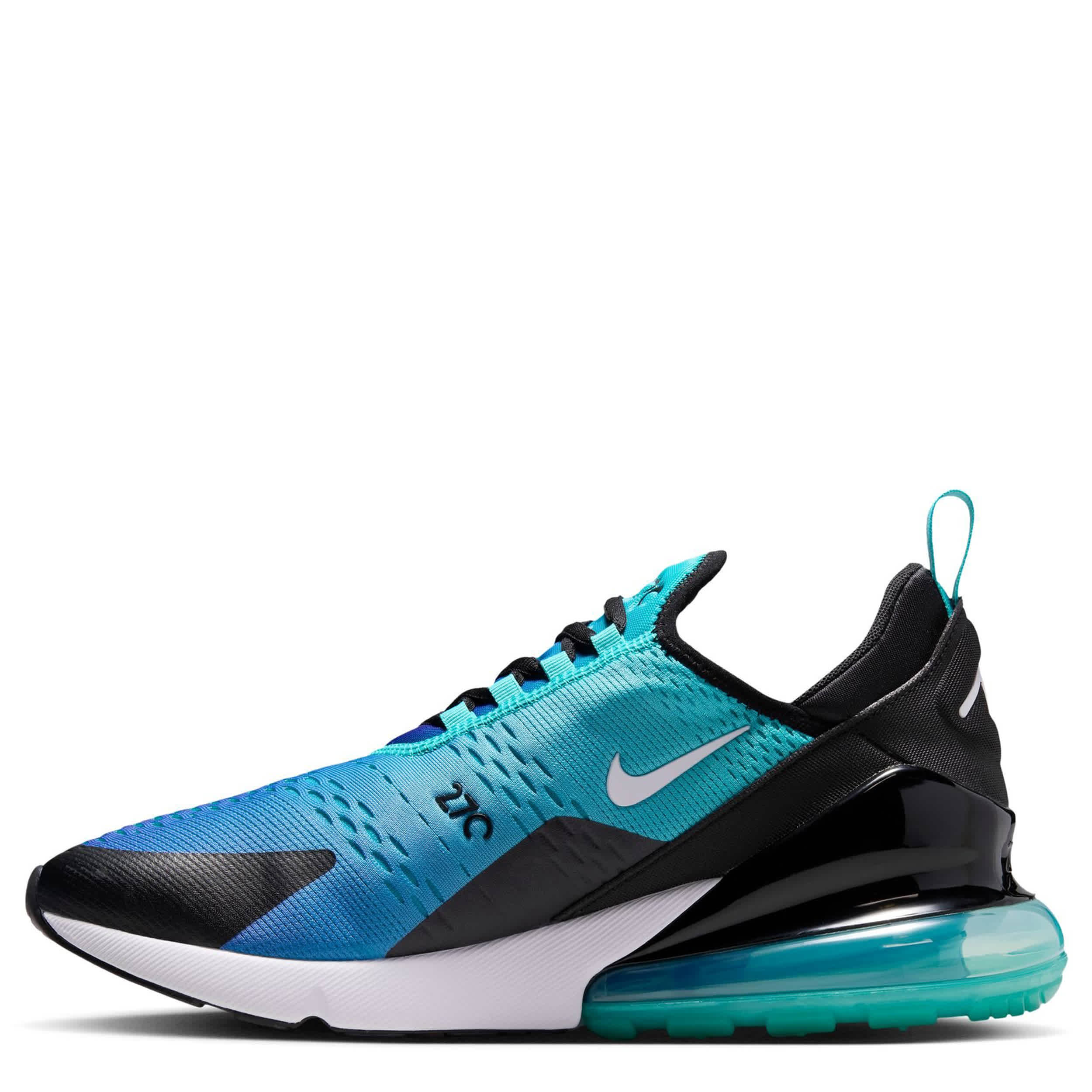 NIKE-MENS AIR MAX 270 SNEAKER-TEAL & BLUE