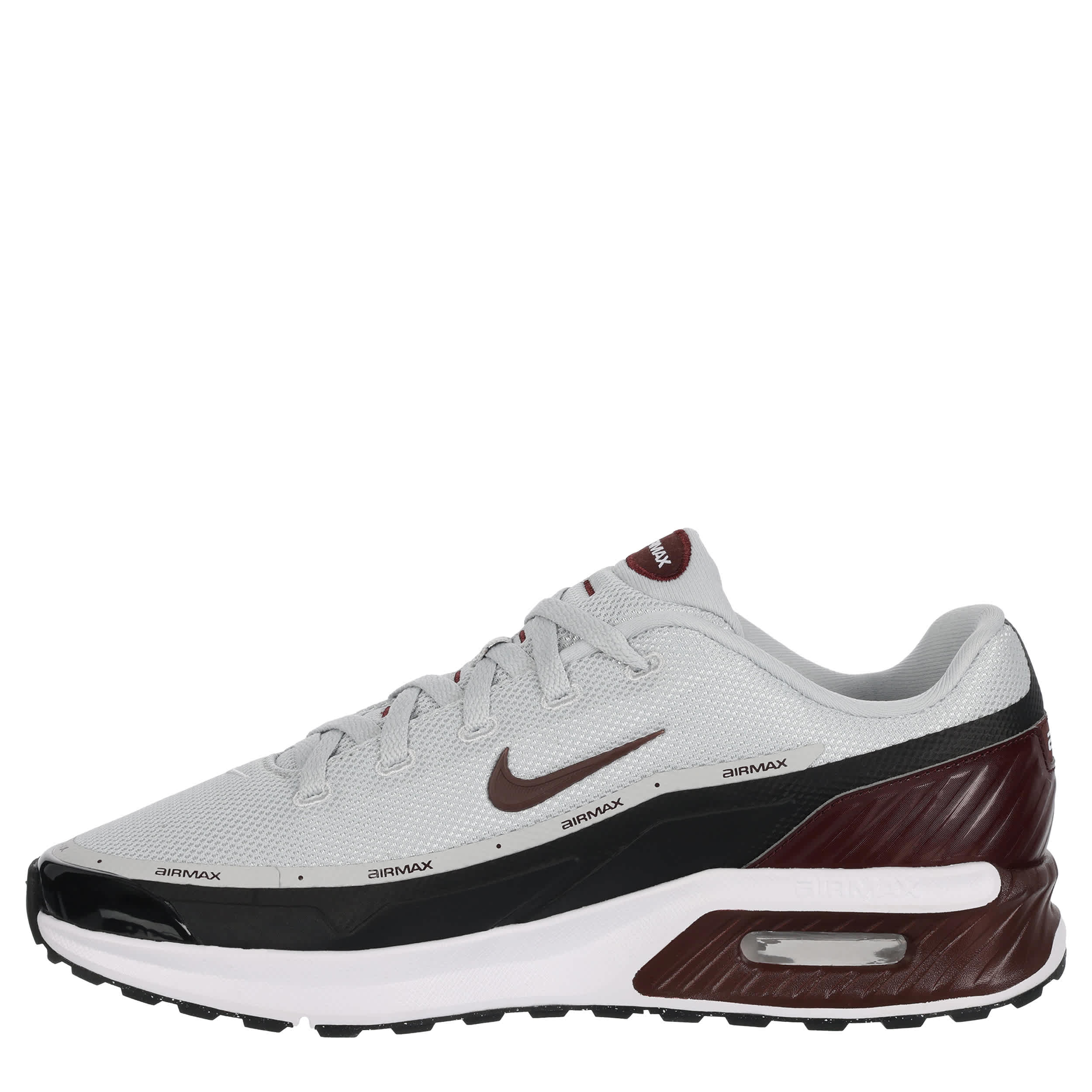 NIKE-MENS NIKE AIR MAX BIA SNEAKER-GREY & BURGUNDY
