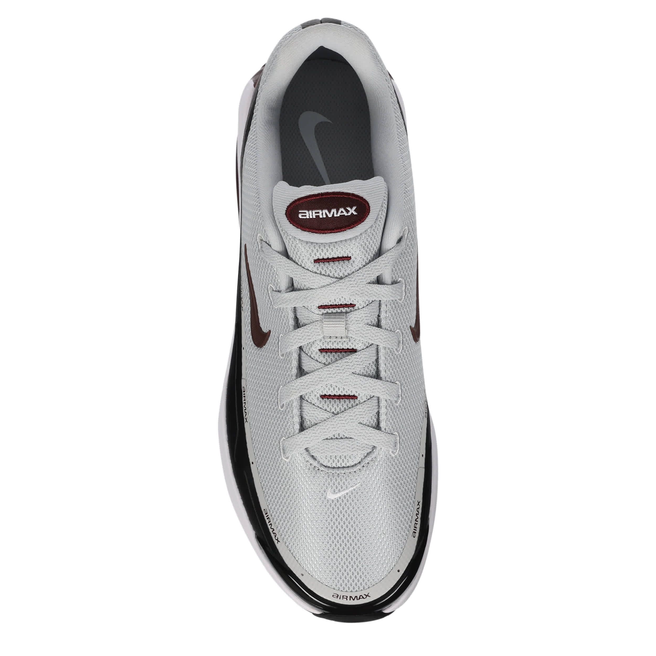 NIKE-MENS NIKE AIR MAX BIA SNEAKER-GREY & BURGUNDY