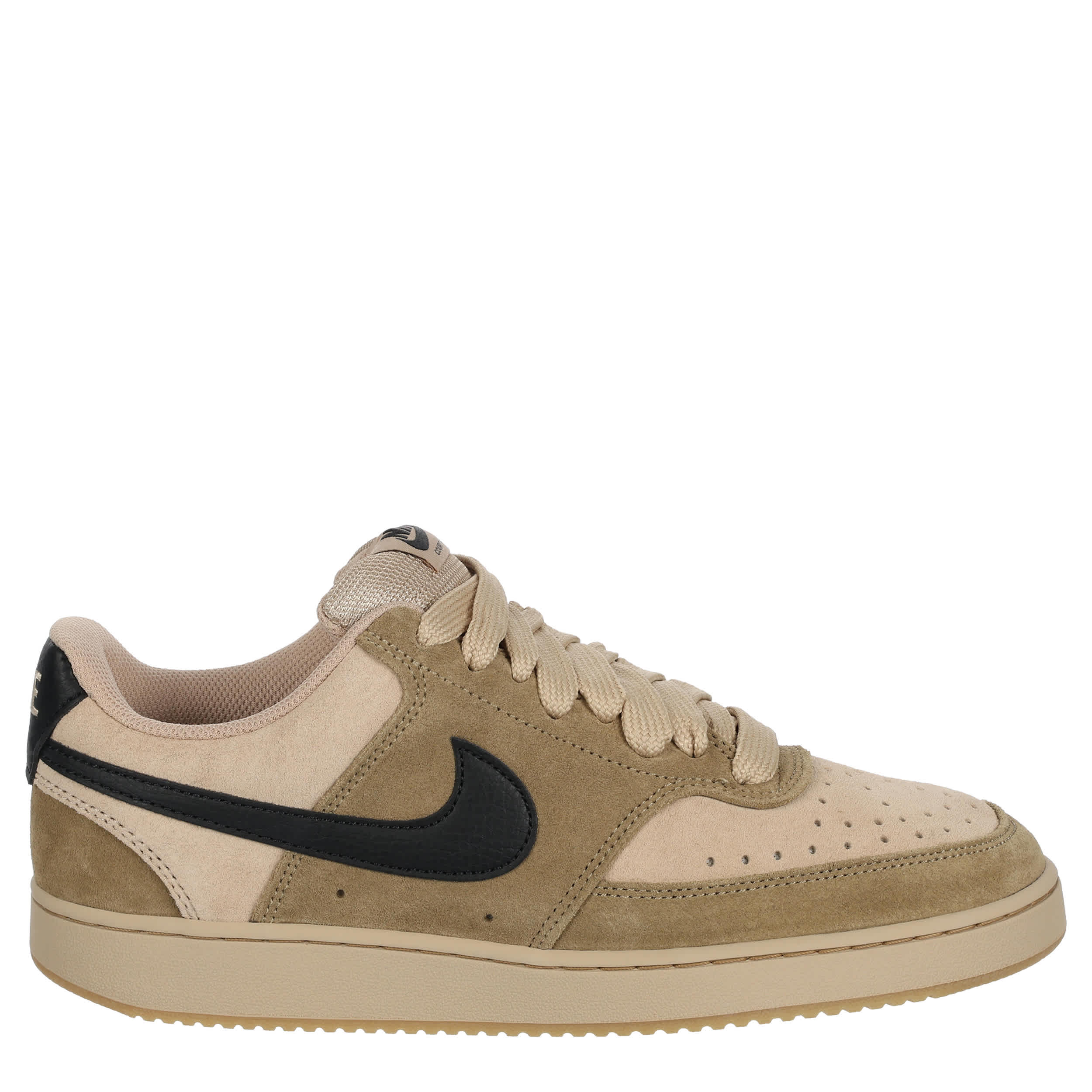 NIKE-MENS COURT VISION LOW NEXT FL SNEAKER-NATURAL & BLACK