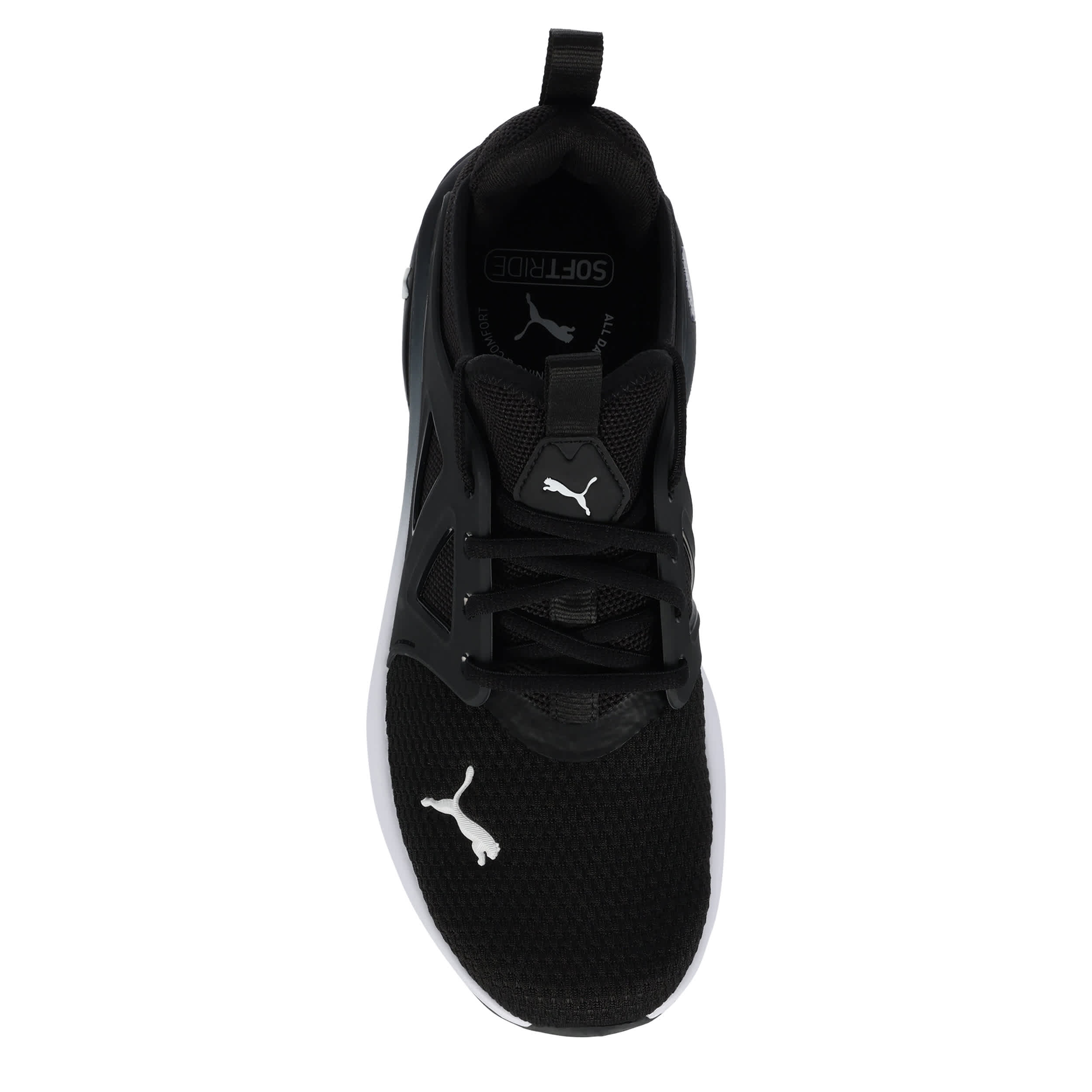 PUMA-MENS ENZO 6 STREET SNEAKER-BLACK & WHITE