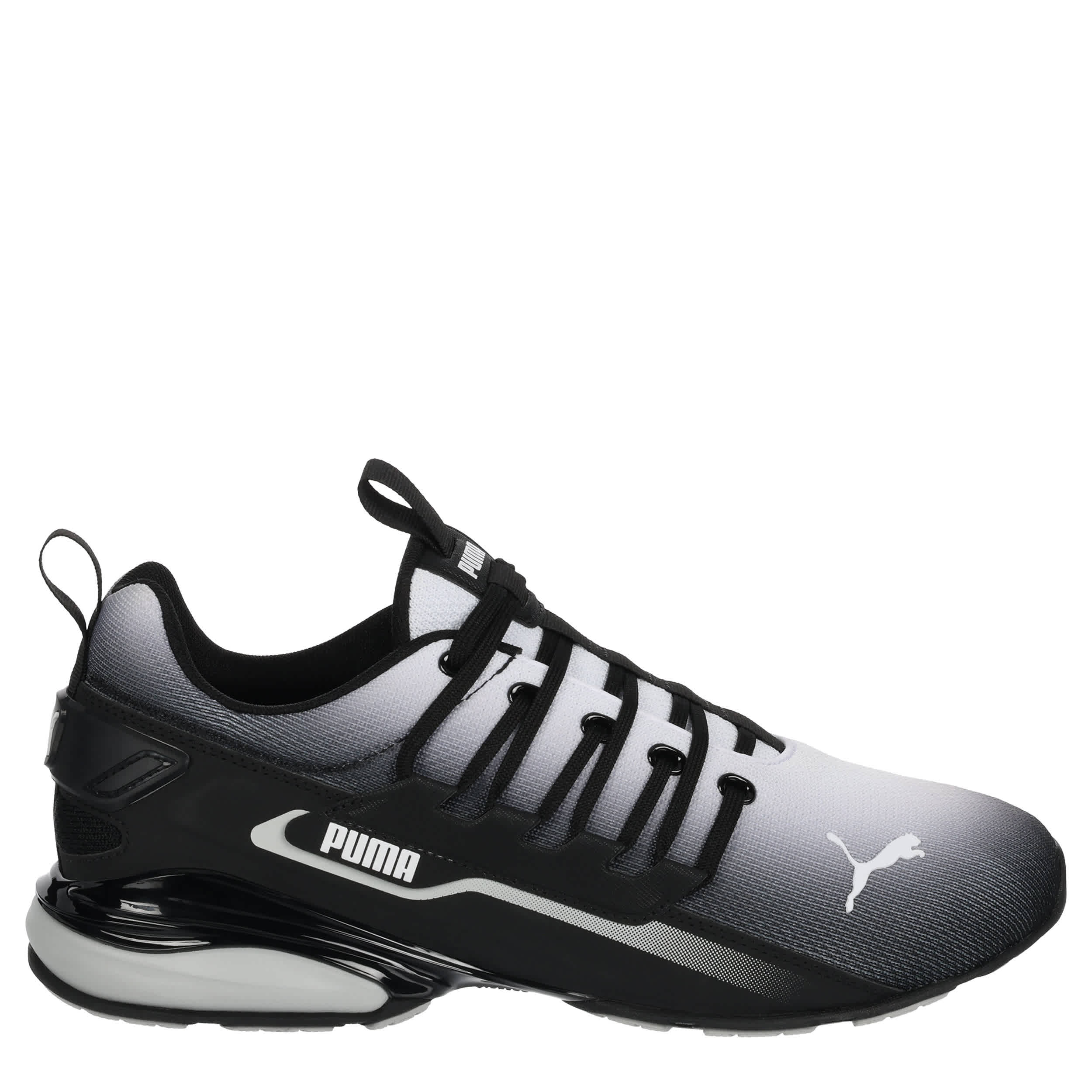 PUMA-MENS AXELION 2 SNEAKER-BLACK & WHITE