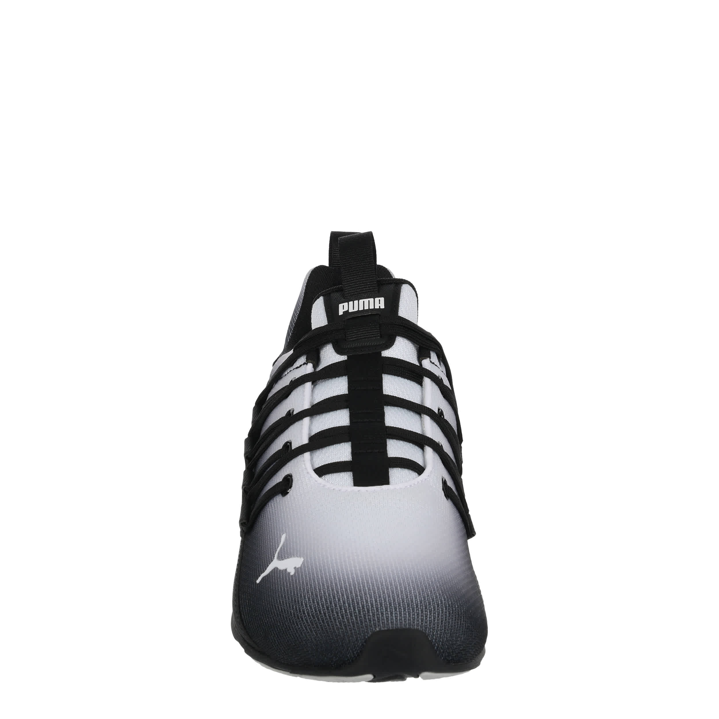 PUMA-MENS AXELION 2 SNEAKER-BLACK & WHITE