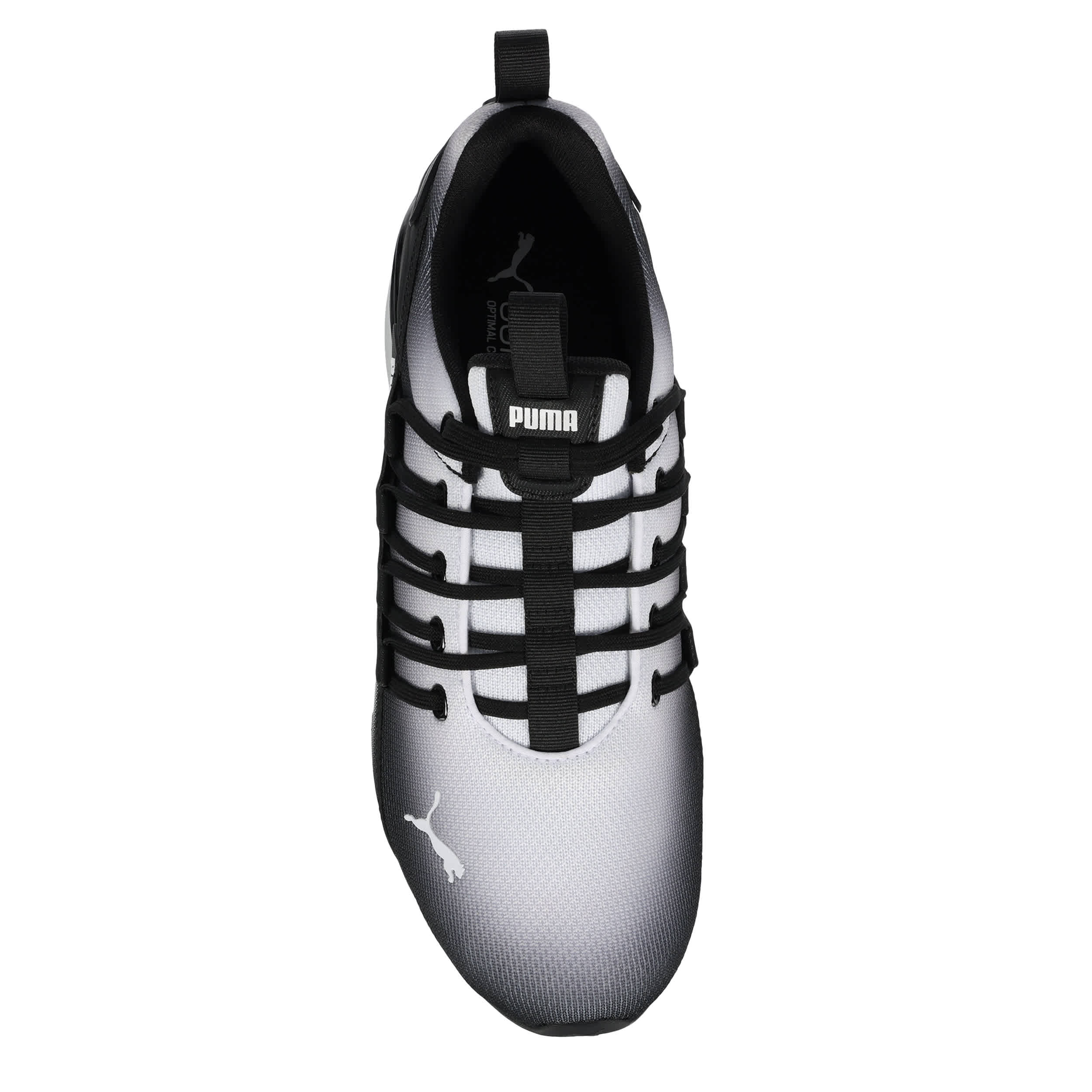 PUMA-MENS AXELION 2 SNEAKER-BLACK & WHITE