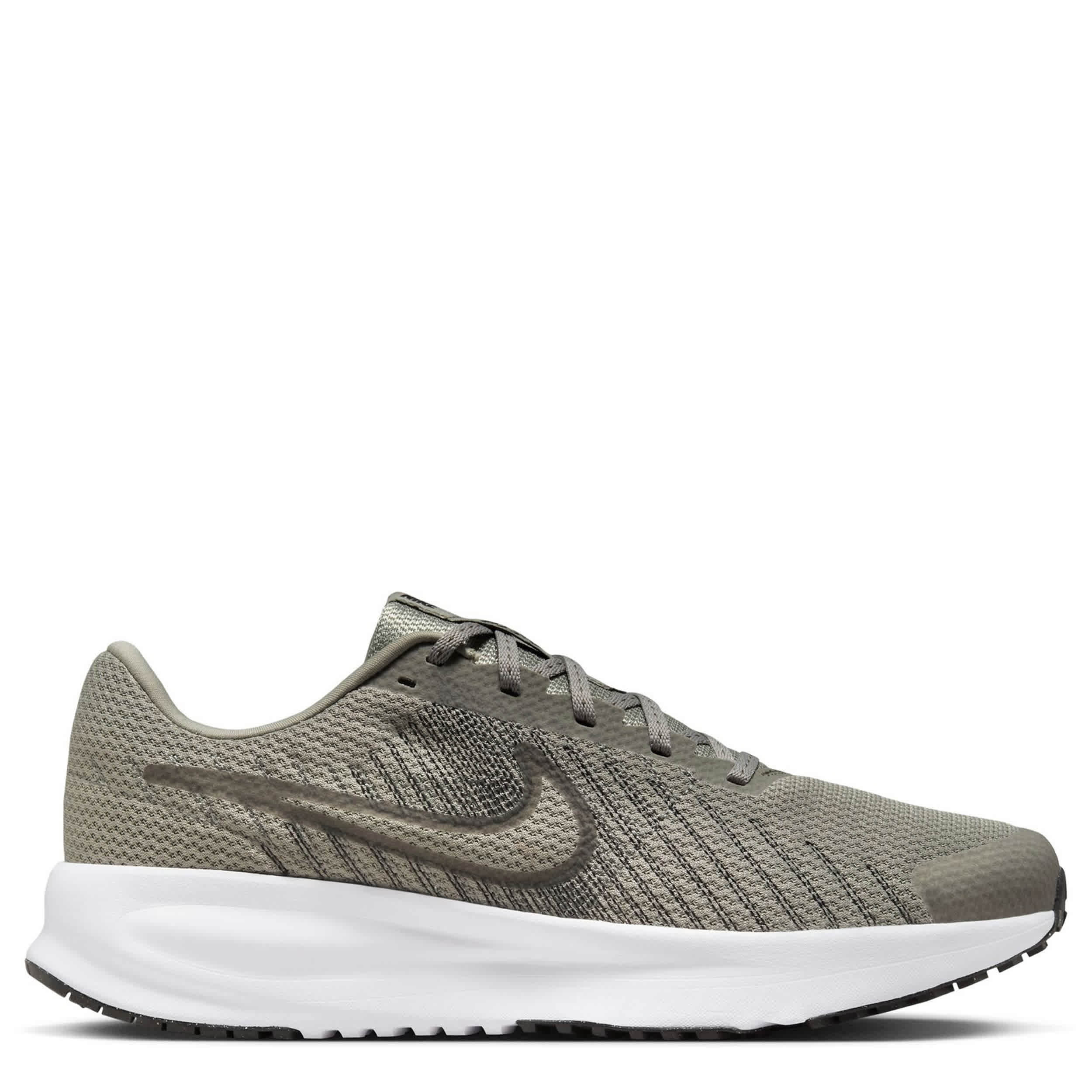 NIKE-MENS RUN DEFY RUNNING SHOE-OLIVE & WHITE