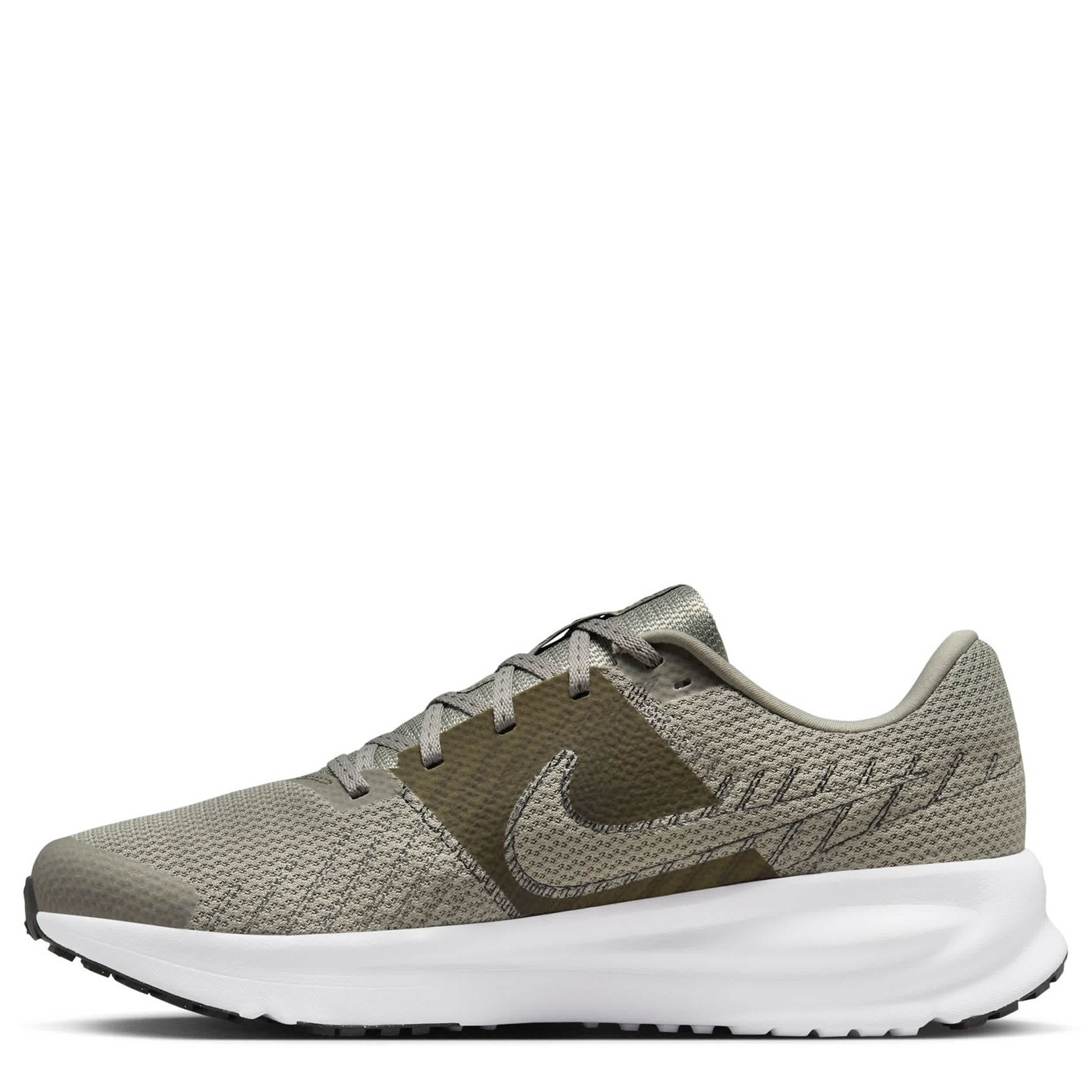 NIKE-MENS RUN DEFY RUNNING SHOE-OLIVE & WHITE