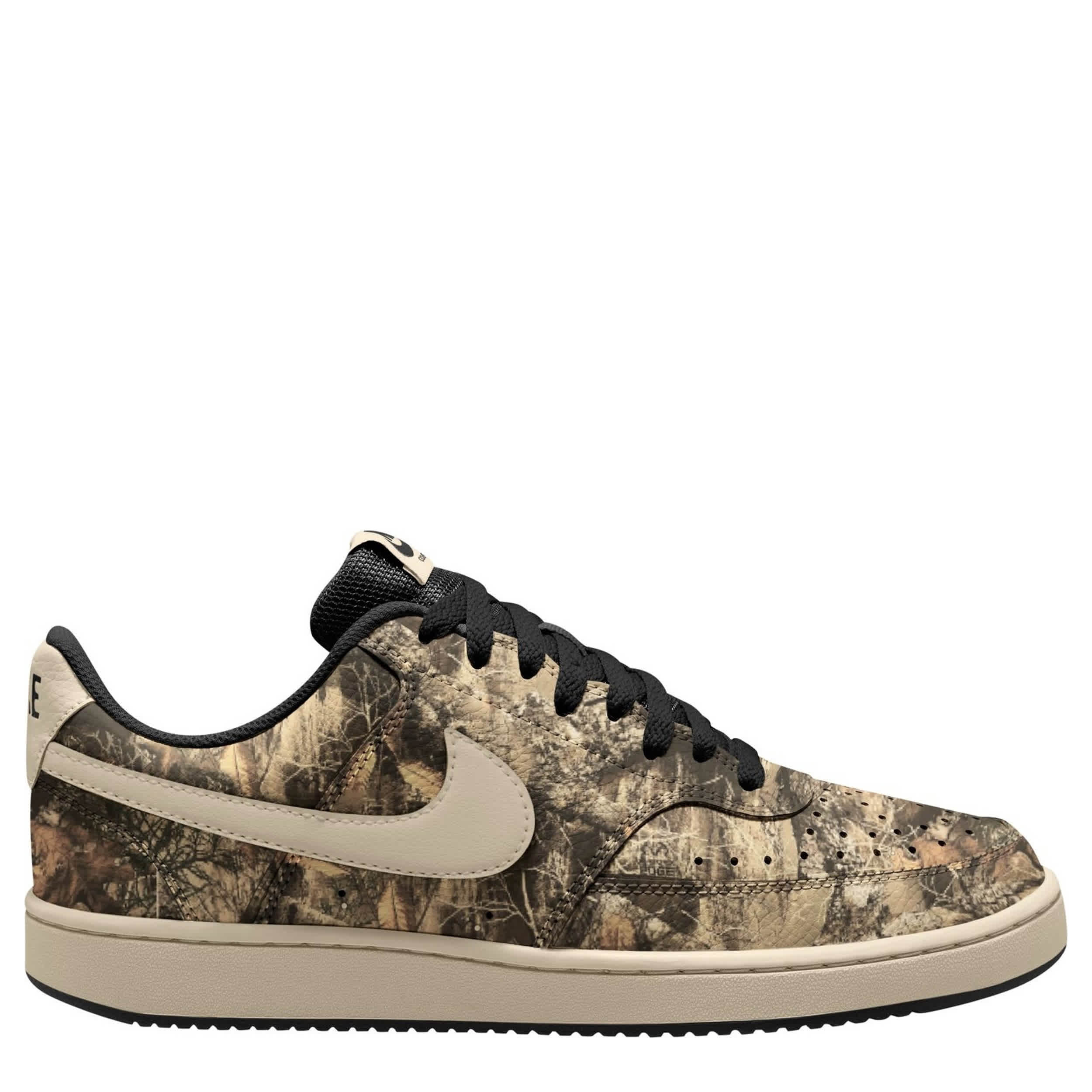 NIKE-MENS COURT VISION LOW SNEAKER-CAMO & 