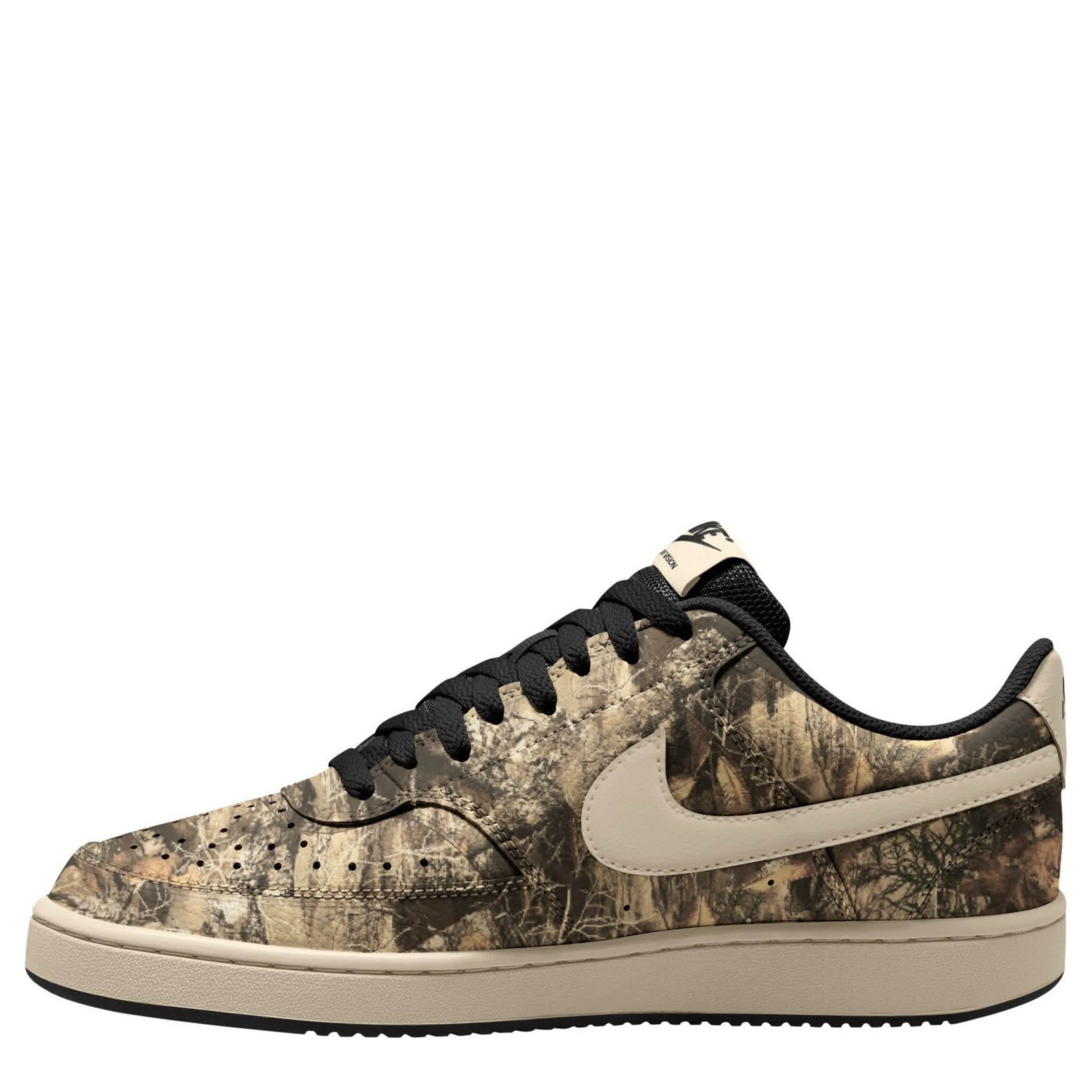 NIKE-MENS COURT VISION LOW SNEAKER-CAMO & 