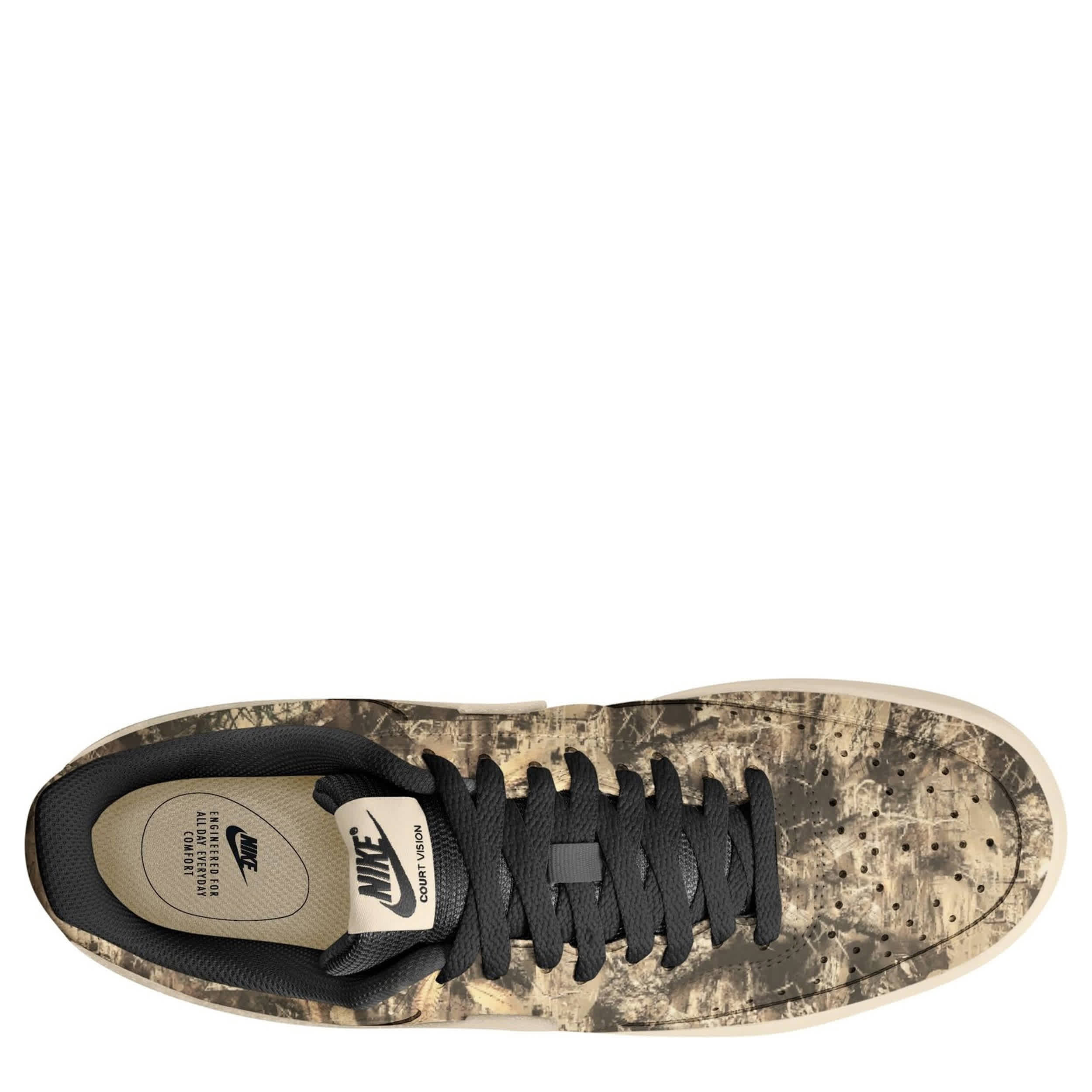 NIKE-MENS COURT VISION LOW SNEAKER-CAMO & 