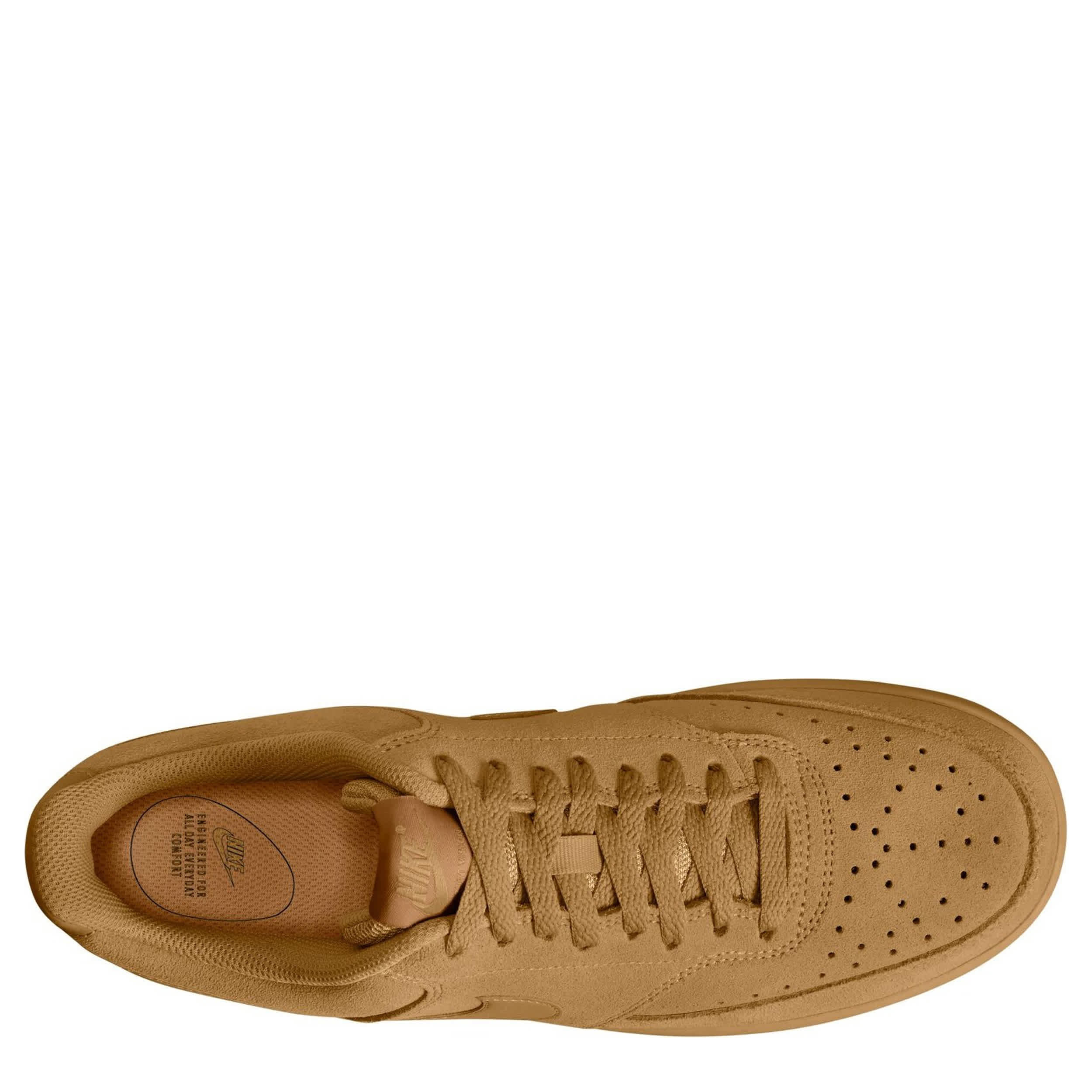 NIKE-MENS COURT VISION LOW SNEAKER-WHEAT & WHEAT