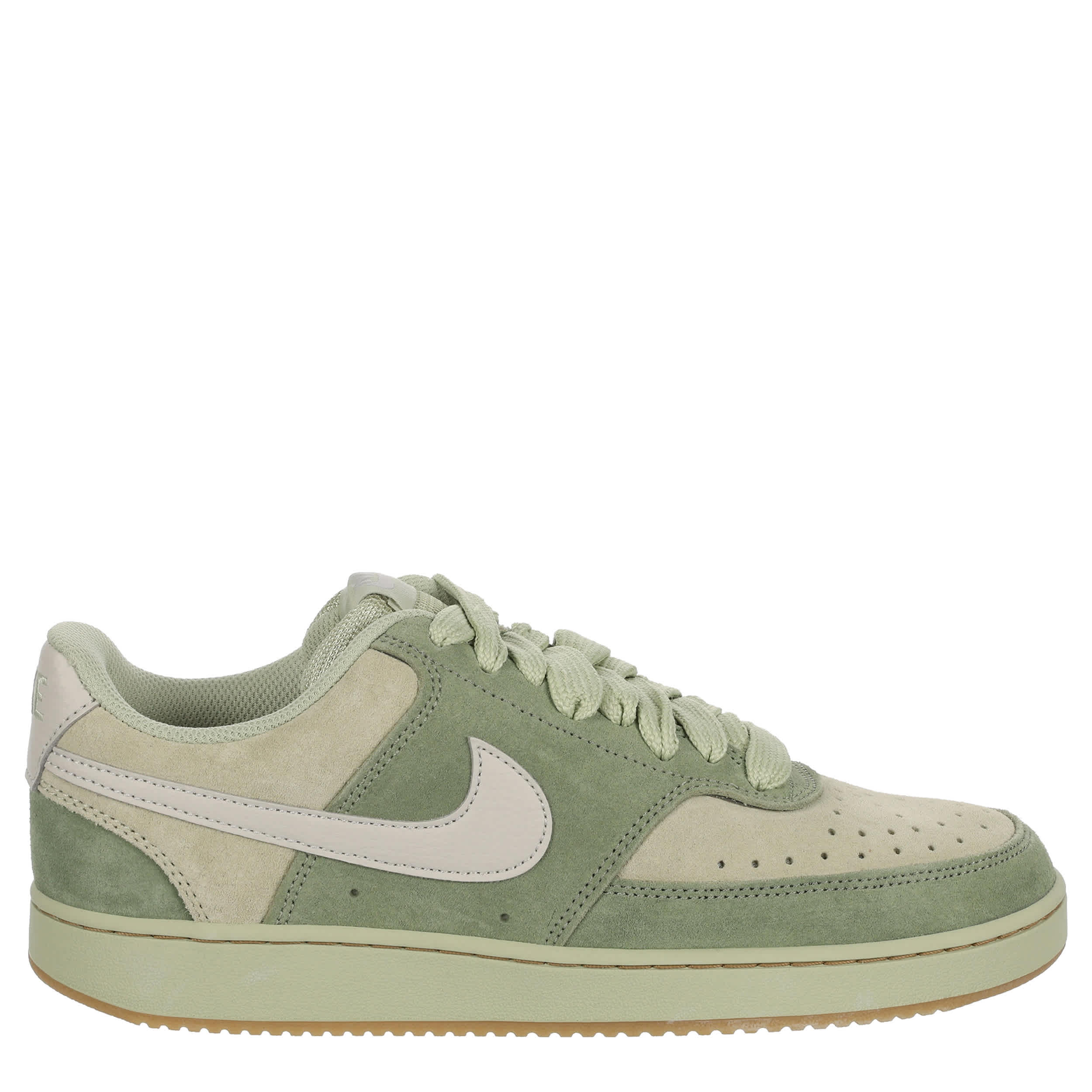 NIKE-MENS COURT VISION FL SNEAKER-OLIVE & BONE