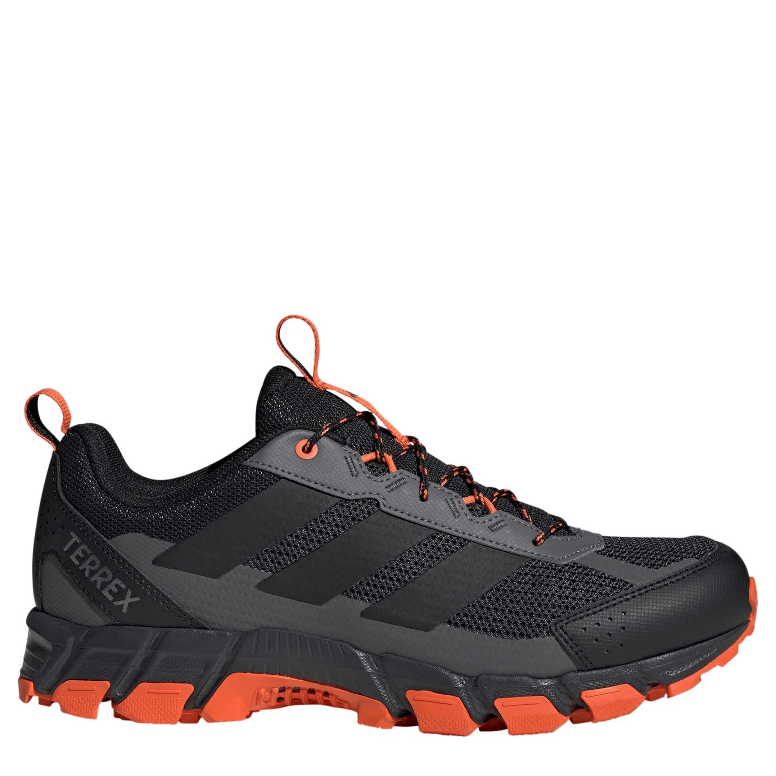 ADIDAS-MENS TERREX ROCKADIA TRAIL RUNNING SHOE-GREY & ORANGE