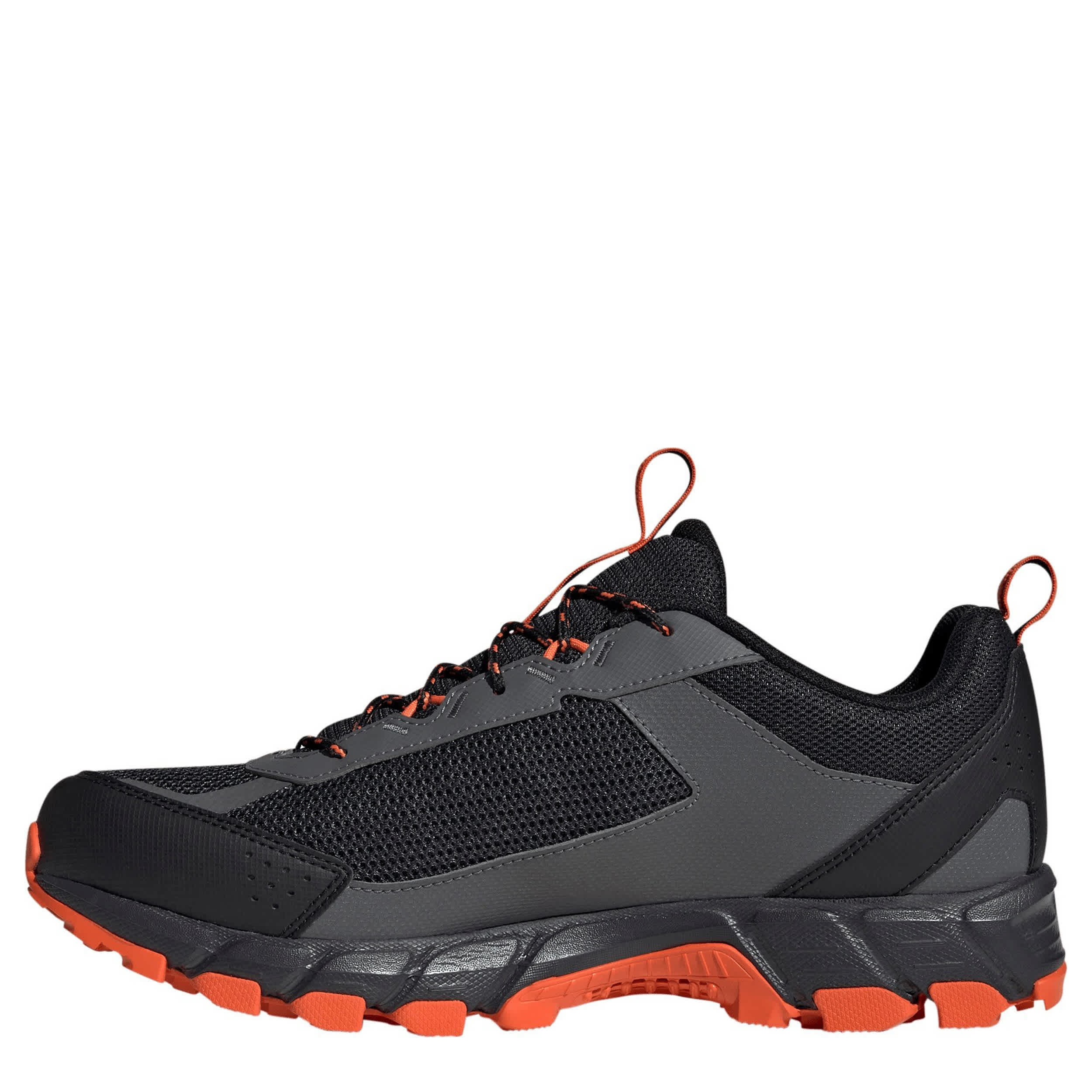 ADIDAS-MENS TERREX ROCKADIA TRAIL RUNNING SHOE-GREY & ORANGE