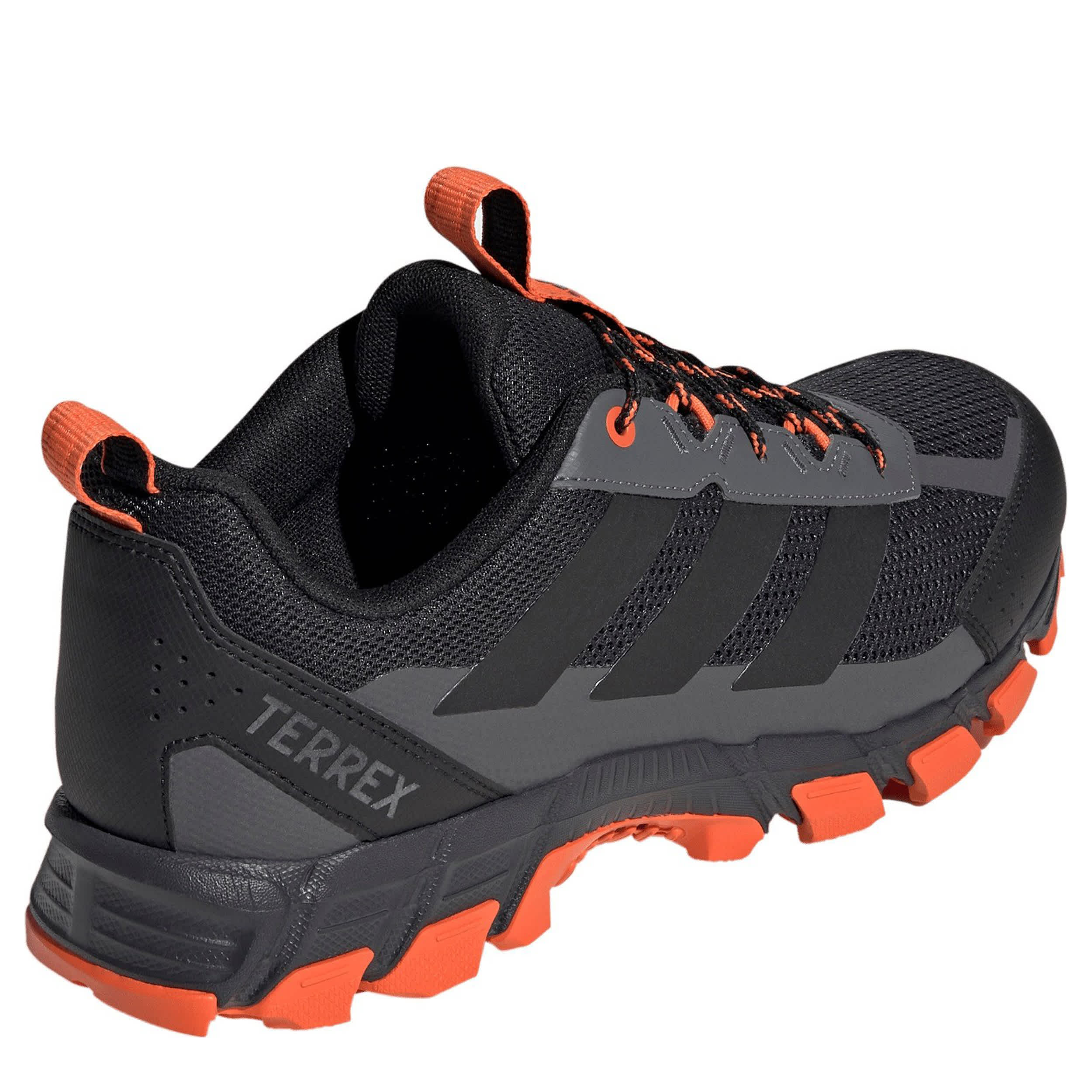 ADIDAS-MENS TERREX ROCKADIA TRAIL RUNNING SHOE-GREY & ORANGE