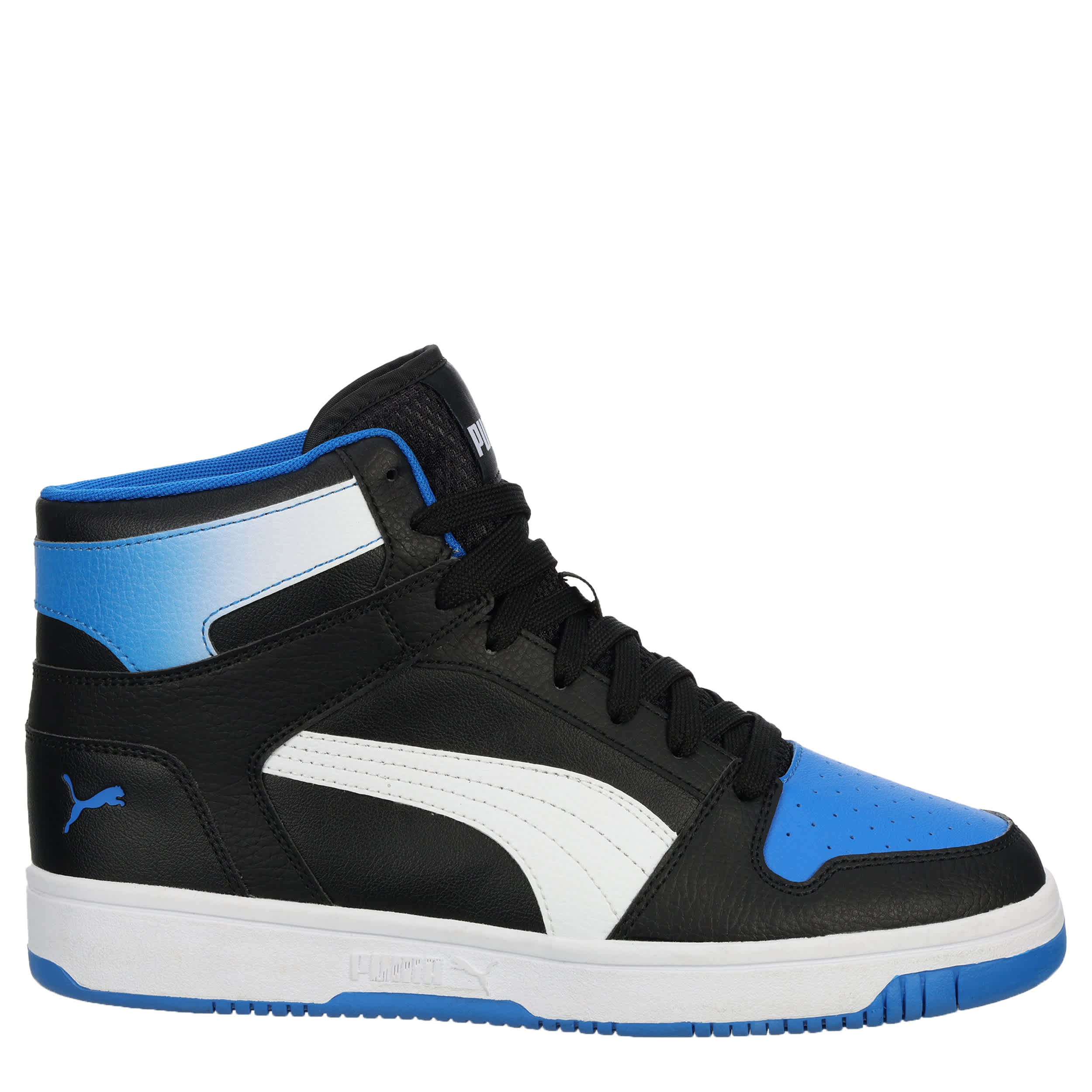 PUMA-MENS REBOUND LAYUP SNEAKER-BLACK & BLUE