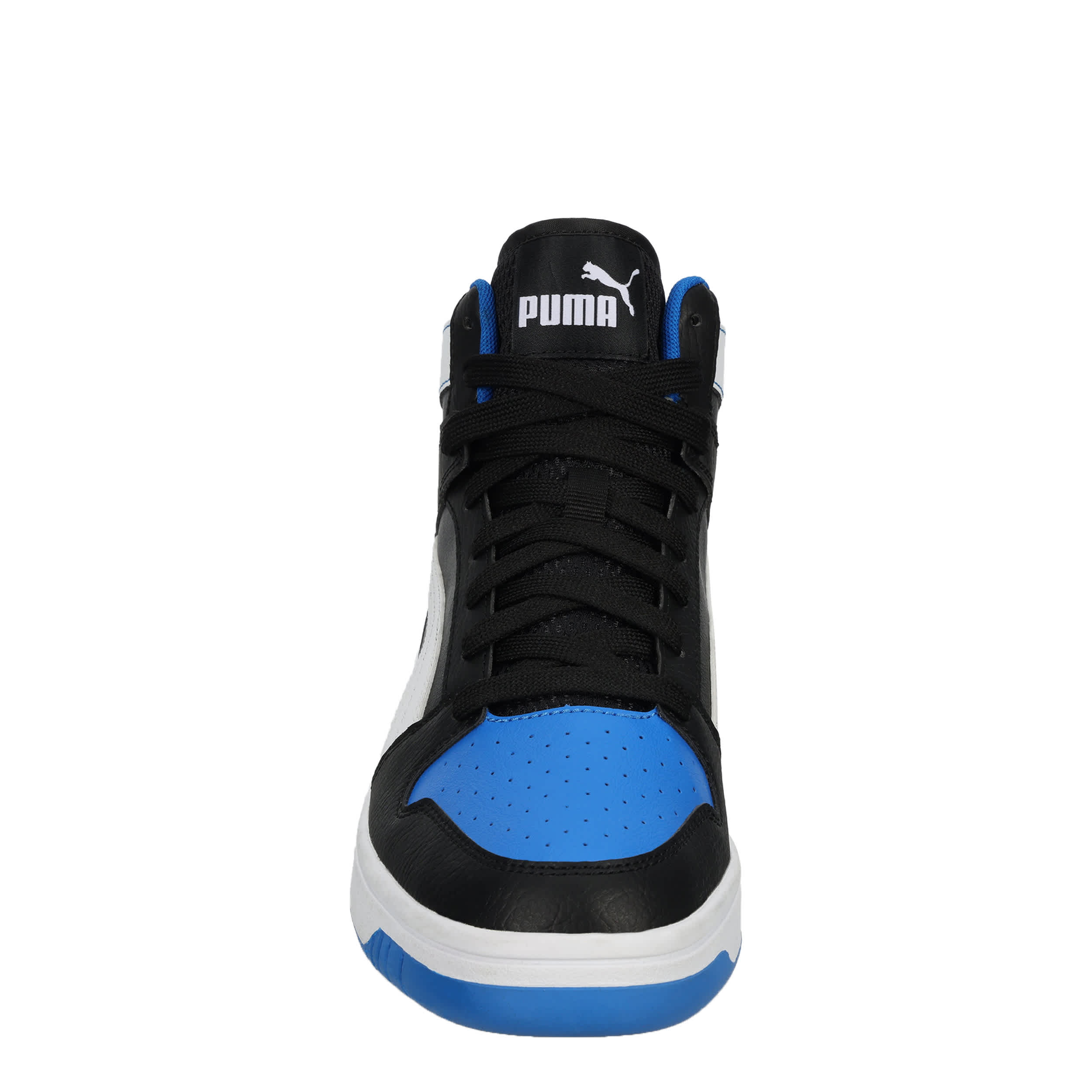 PUMA-MENS REBOUND LAYUP SNEAKER-BLACK & BLUE