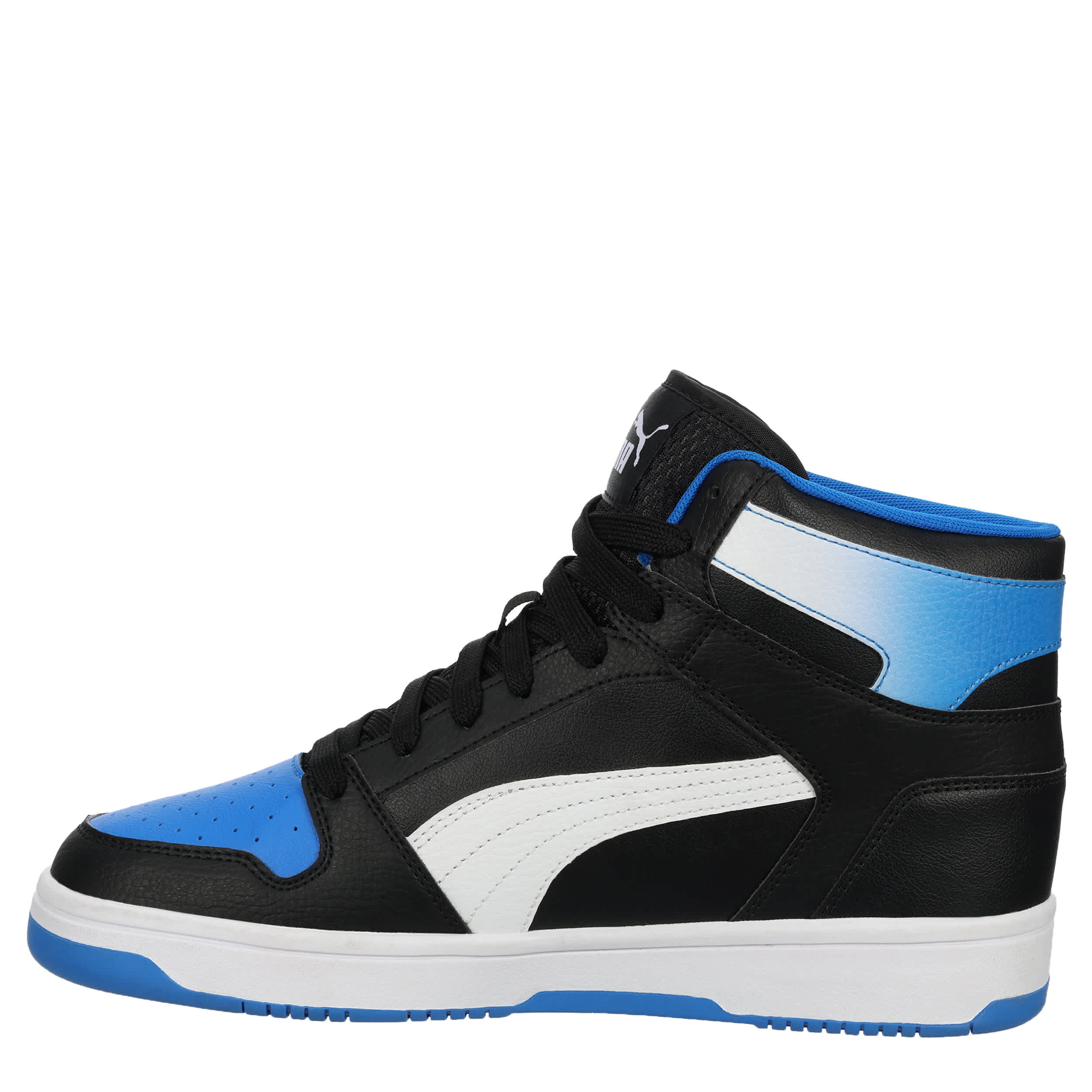 PUMA-MENS REBOUND LAYUP SNEAKER-BLACK & BLUE