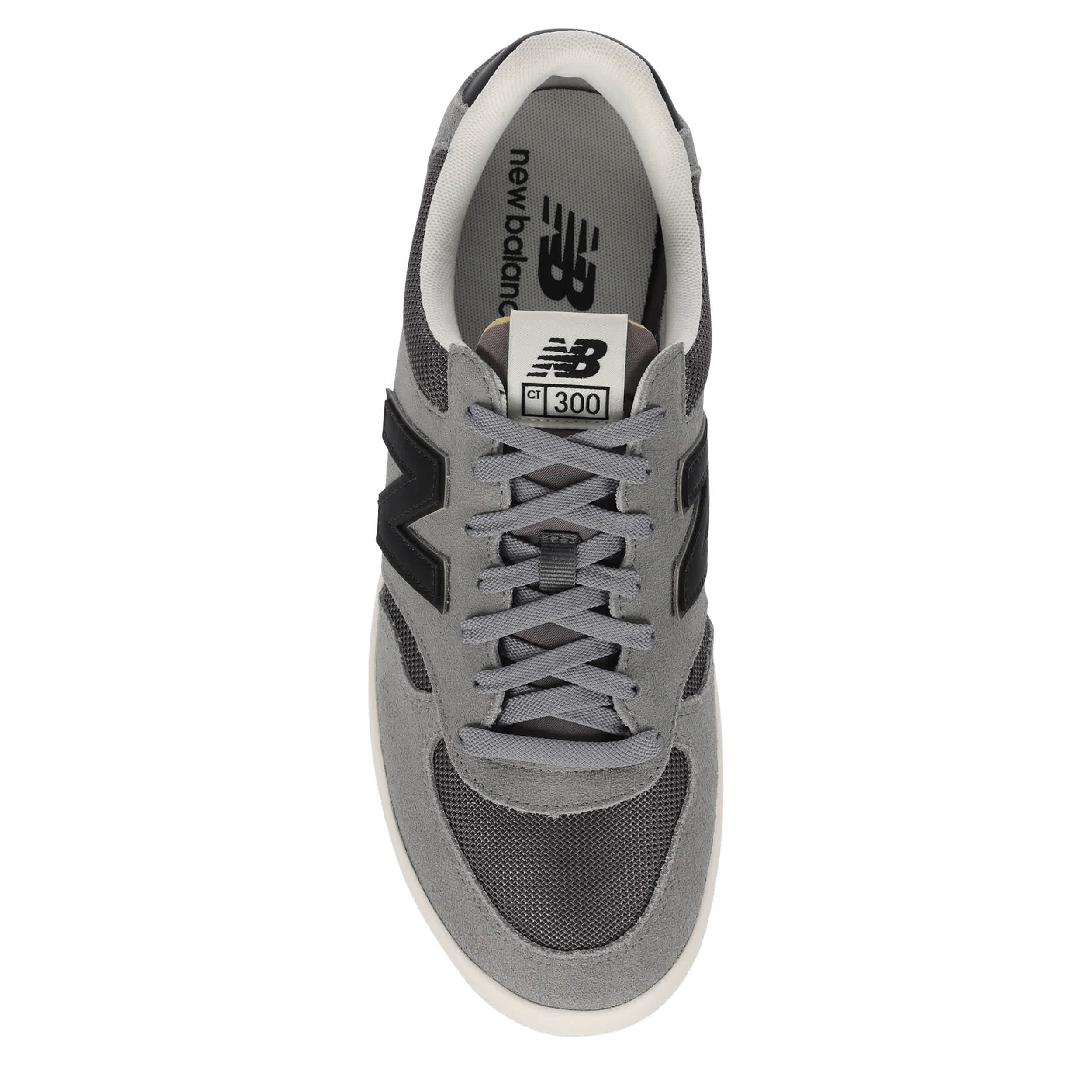 NEW BALANCE-MENS CT300 V3 COURT SNEAKER-GREY & BLACK