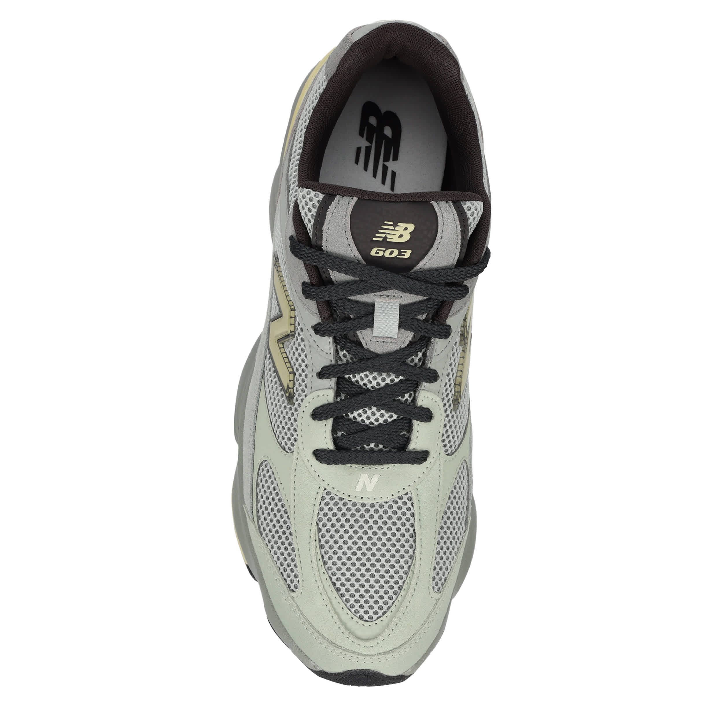 NEW BALANCE-MENS 603 SNEAKER-GREY & GREEN