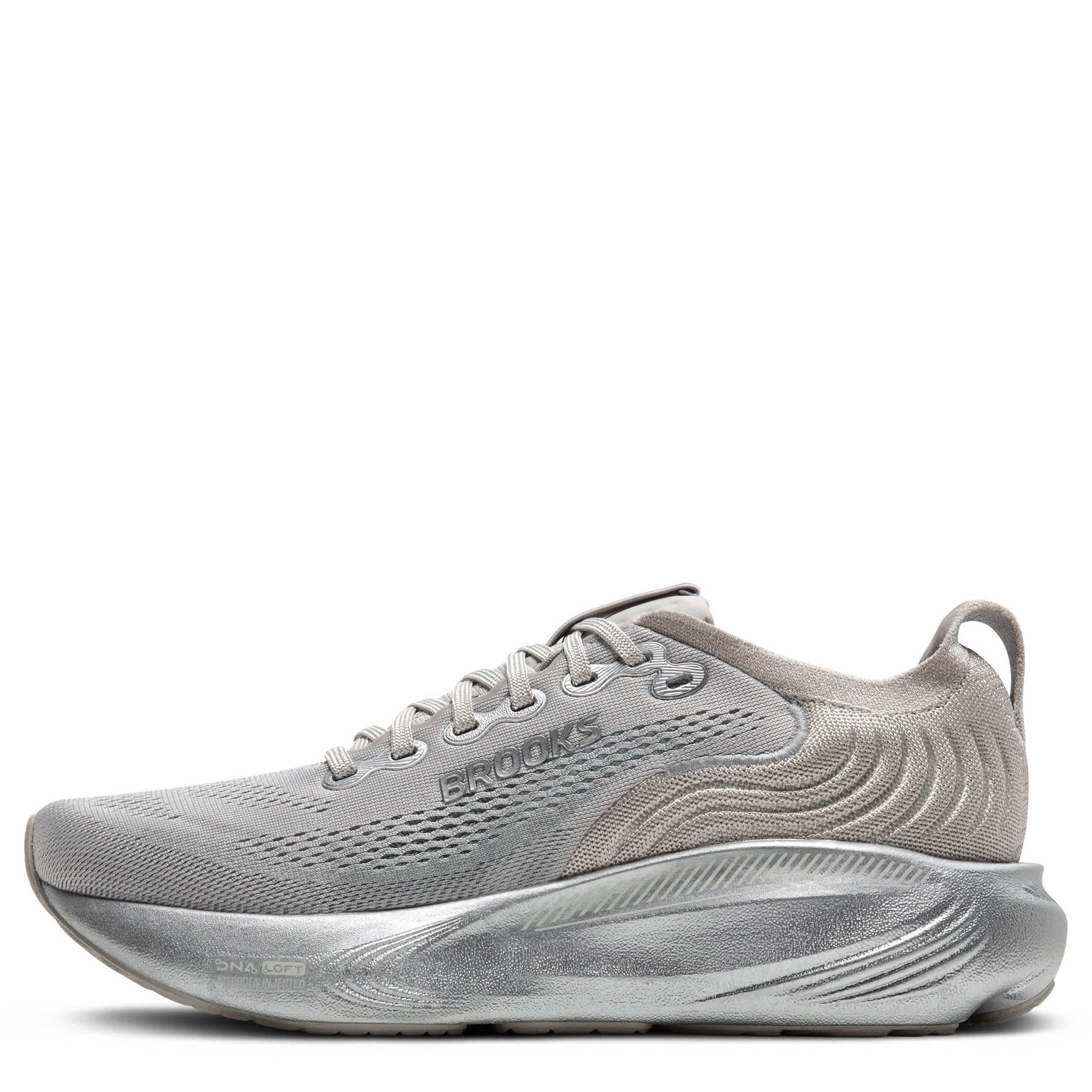 BROOKS-MENS ADRENALINE GTS 25 RUNNING SHOE-GREY & SILVER