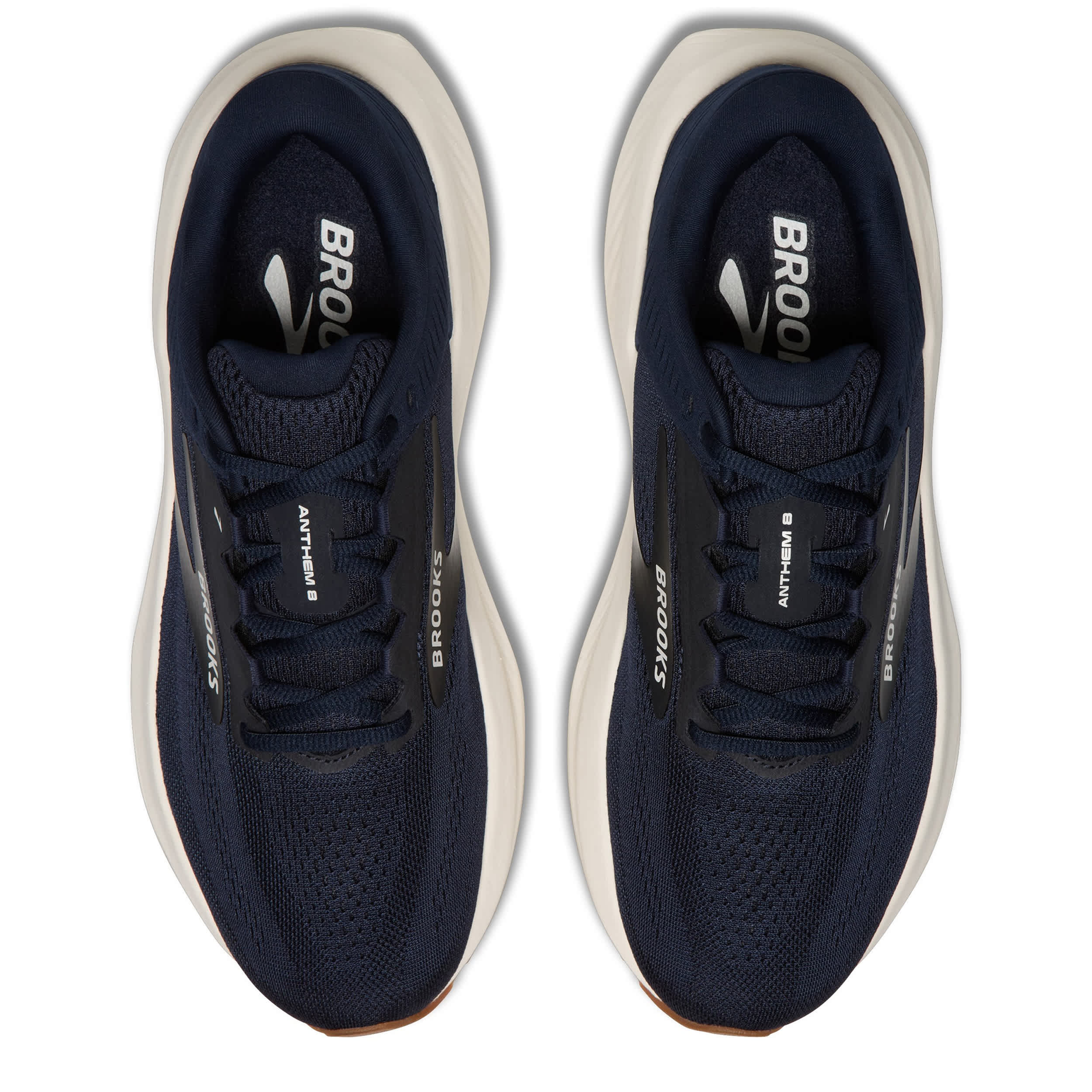 BROOKS-MENS ANTHEM 8 RUNNING SHOE-NAVY & WHITE