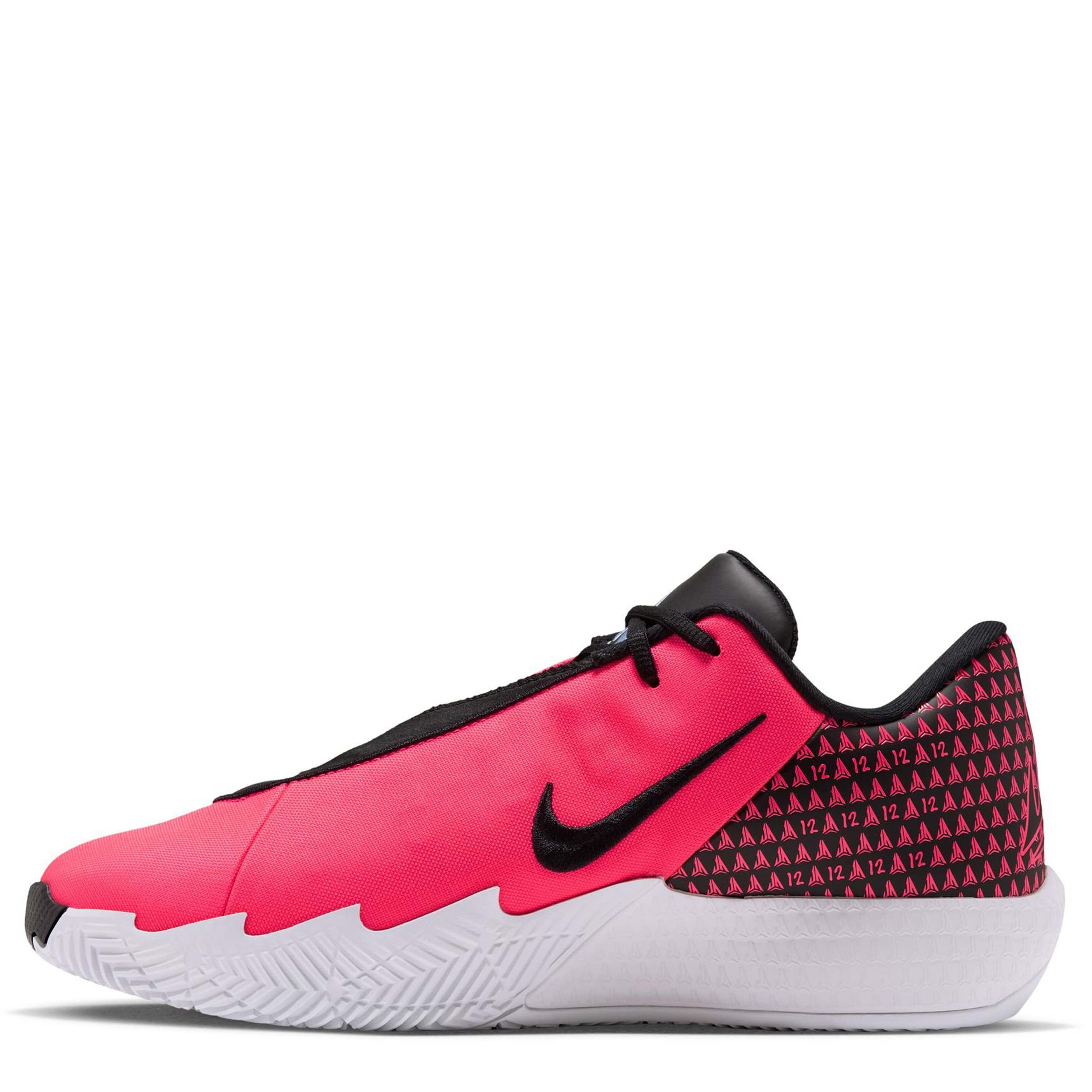 NIKE-MENS TWELVE TIME BASKETBALL SHOE-PINK & BLACK