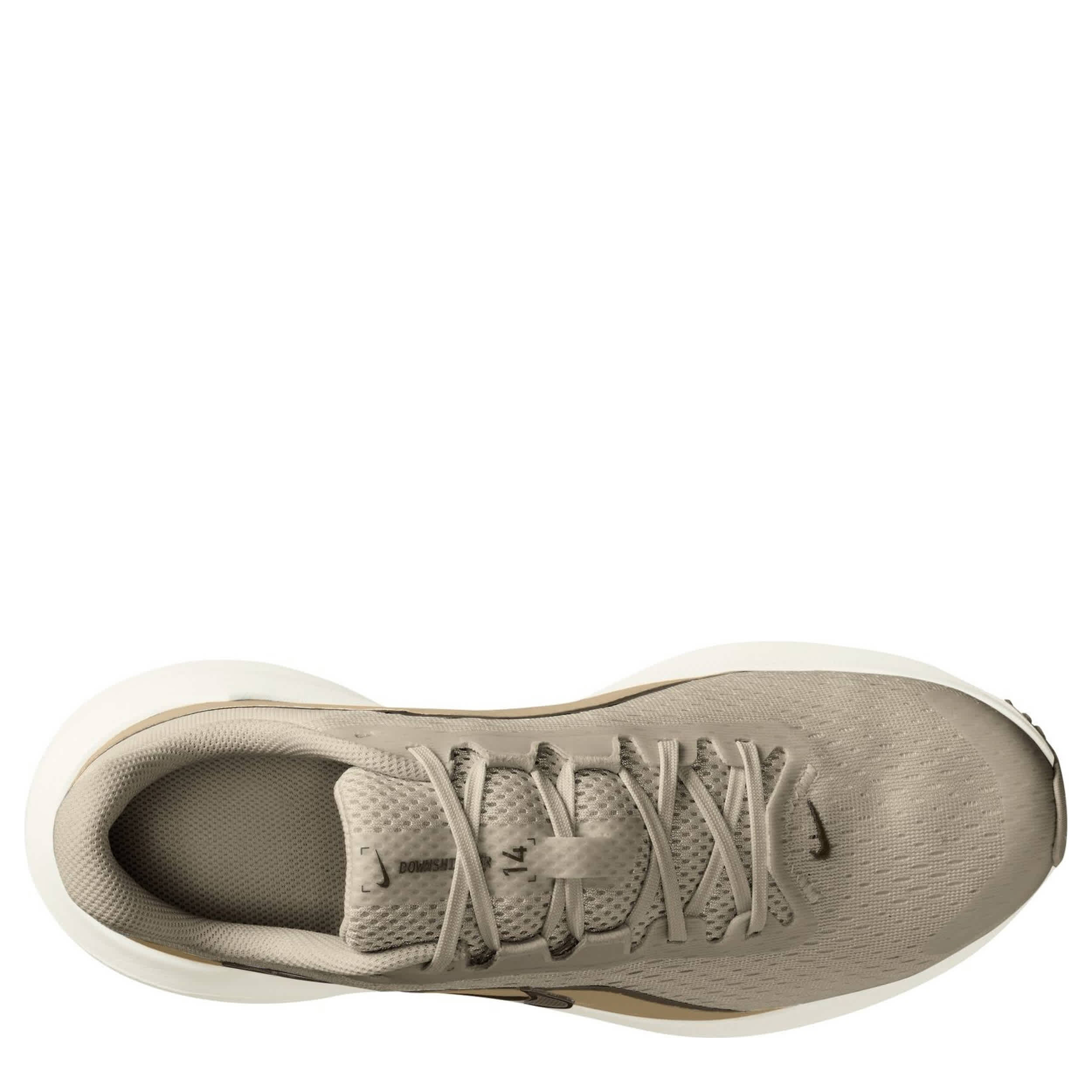NIKE-MENS DOWNSHIFTER 14 RUNNING SHOE-TAUPE & BLACK