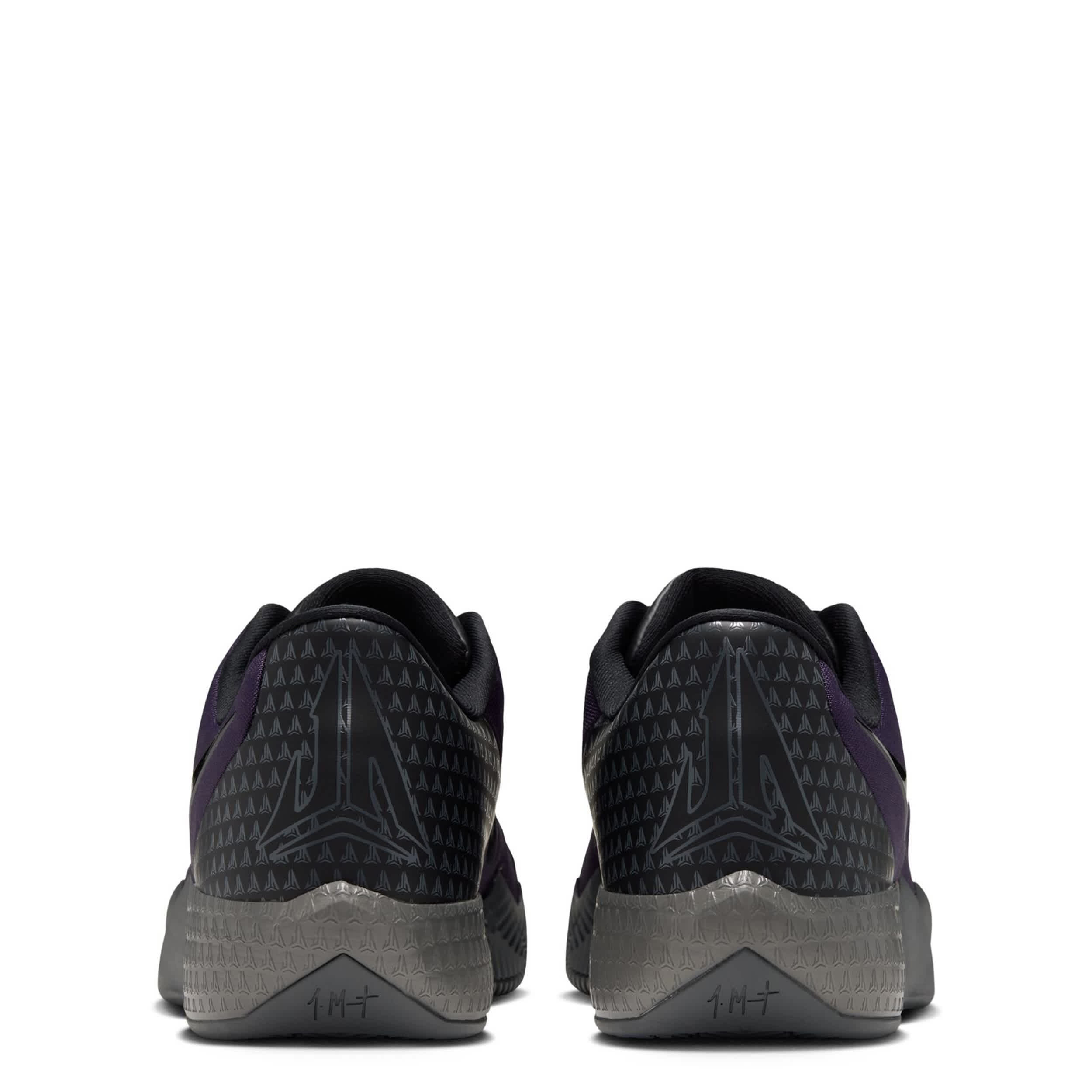NIKE-MENS TWELVE TIME BASKETBALL SHOE-BLACK & PURPLE