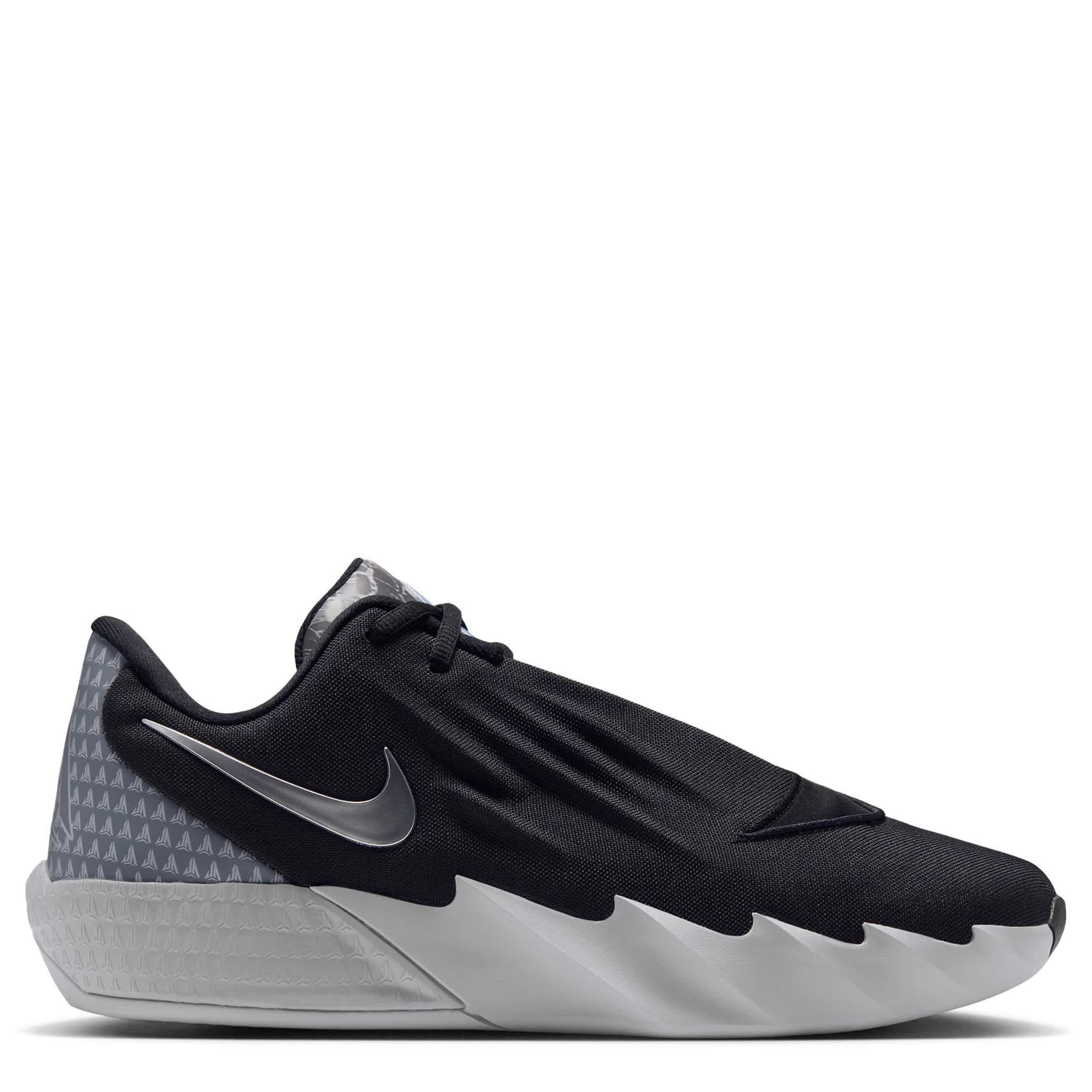 NIKE-MENS TWELVE TIME BASKETBALL SHOE-BLACK & GREY
