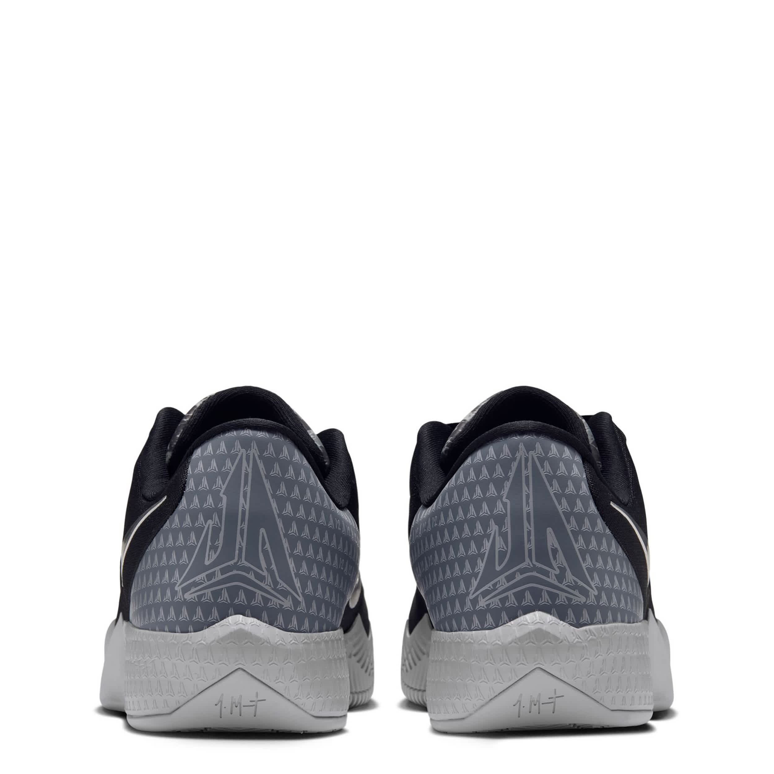 NIKE-MENS TWELVE TIME BASKETBALL SHOE-BLACK & GREY