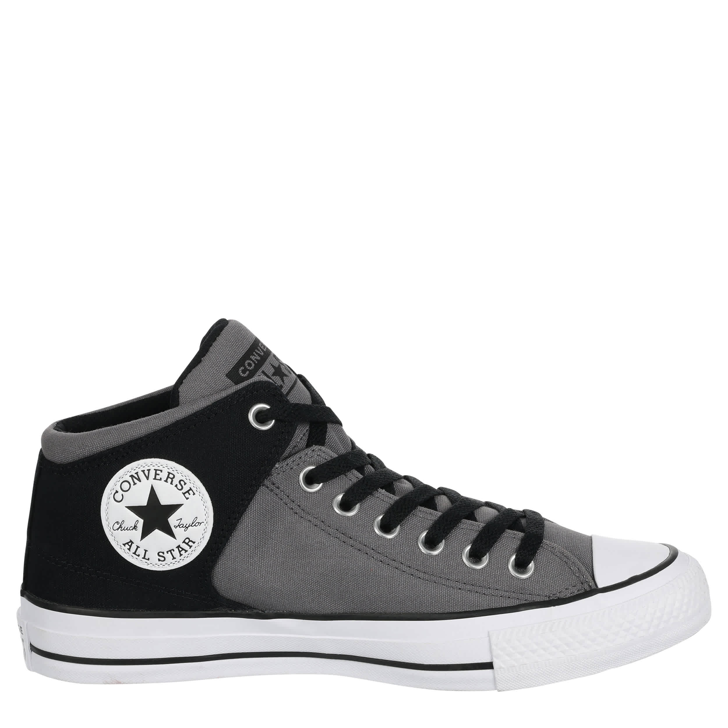 CONVERSE-MENS CHUCK TAYLOR ALL STAR HIGH STREET SNEAKER-GREY & BLACK