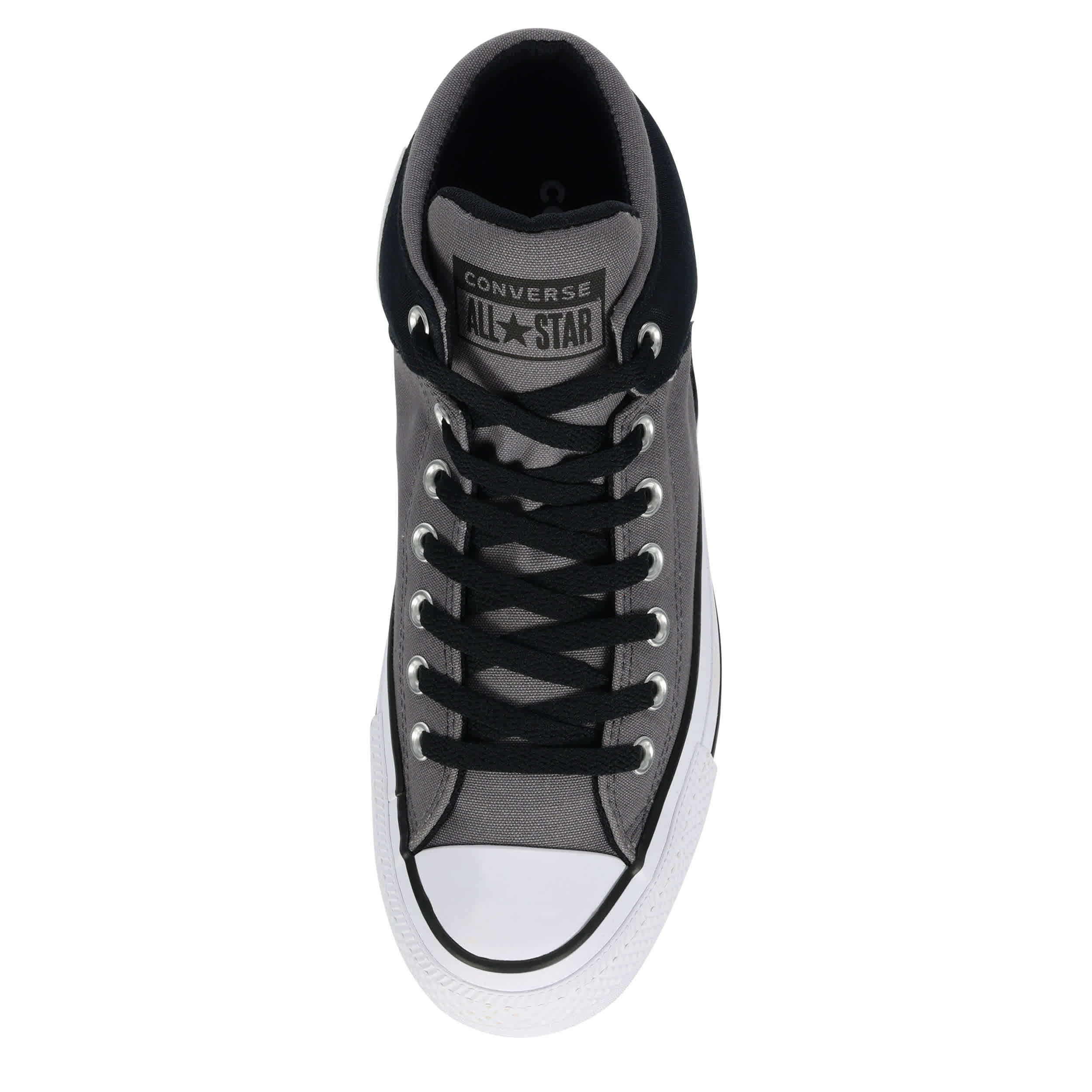 CONVERSE-MENS CHUCK TAYLOR ALL STAR HIGH STREET SNEAKER-GREY & BLACK