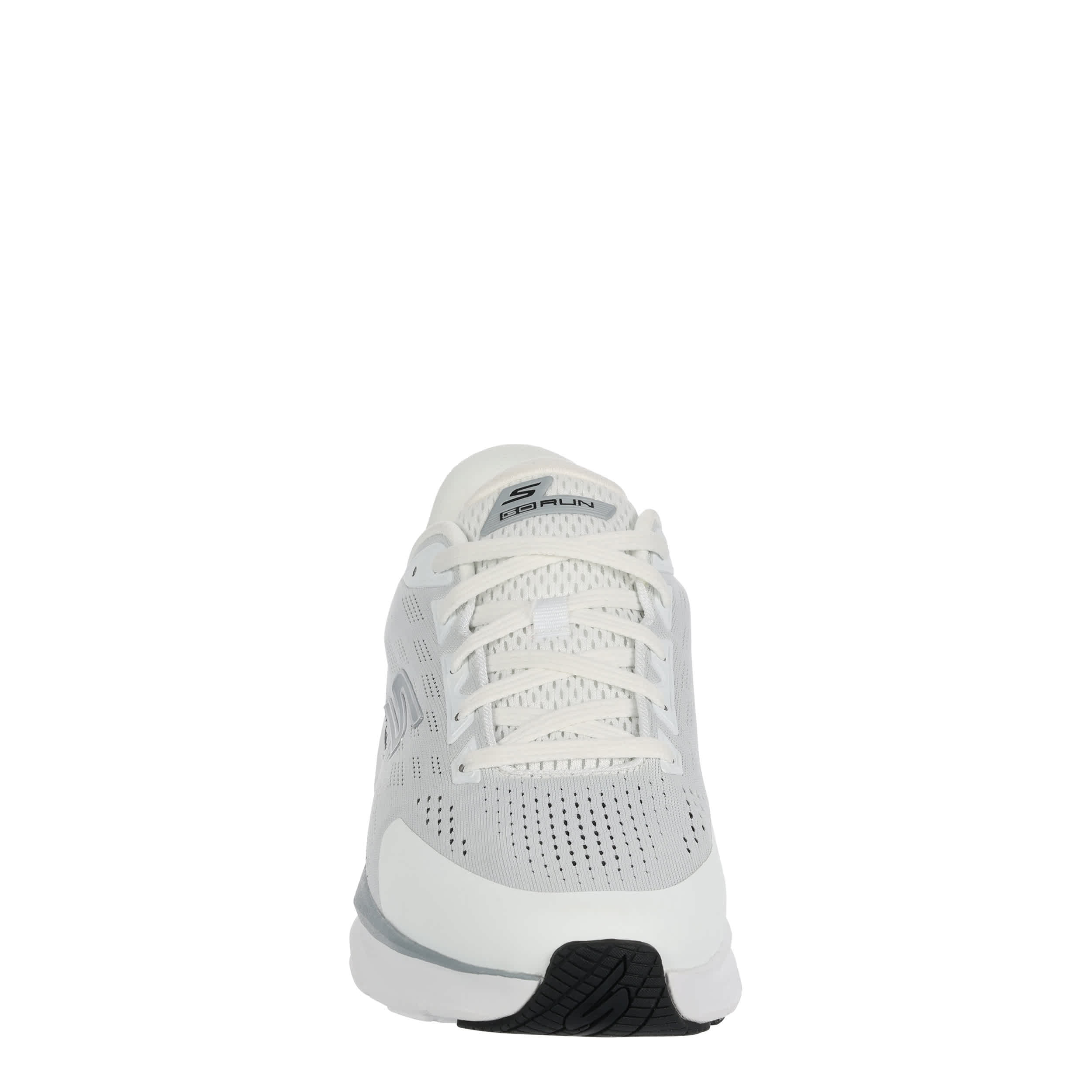 SKECHERS-MENS SLIP-IN GLIDE STEP VORTEX SHOE-WHITE & BLACK