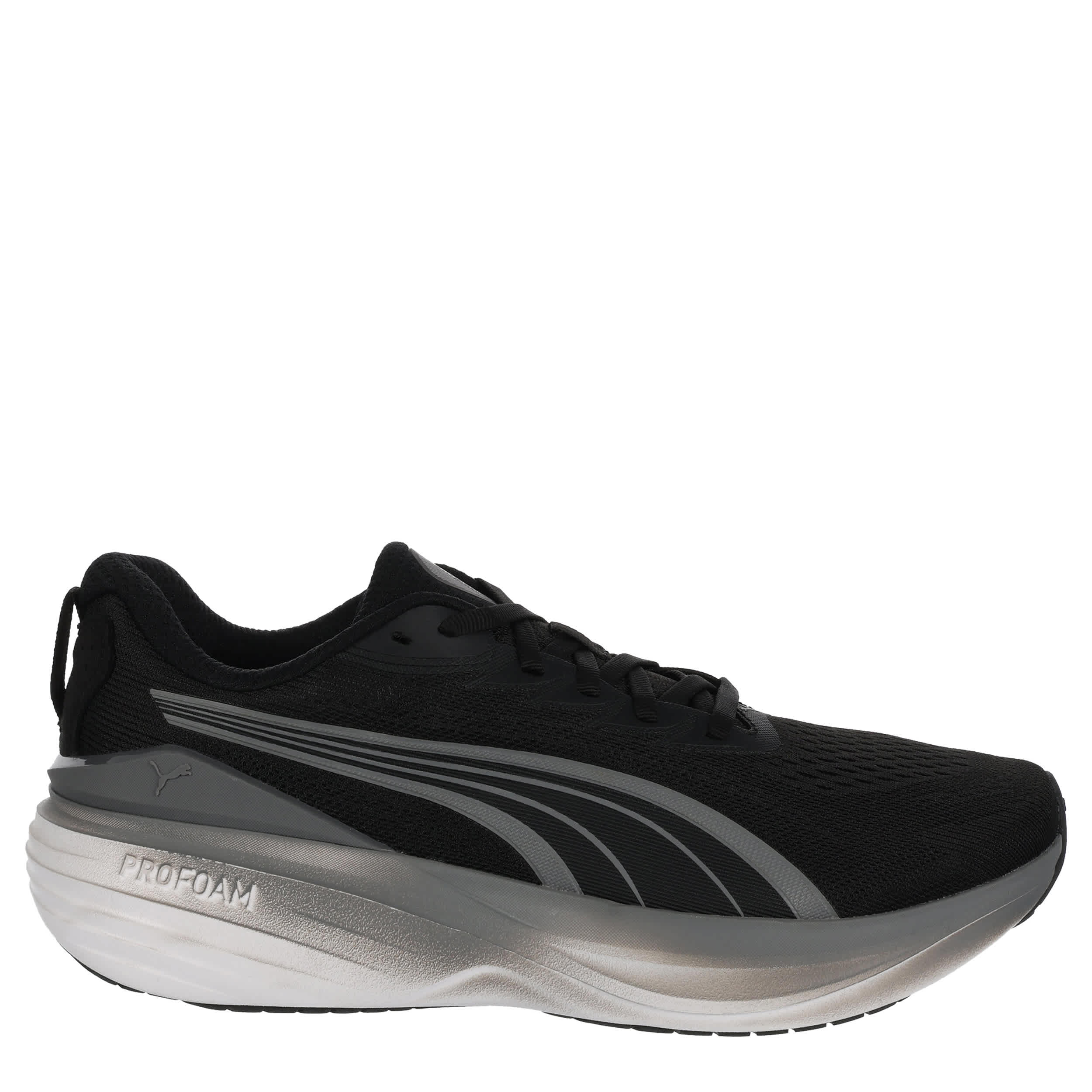 PUMA-MENS SCEND PRO 3 RUNNING SHOE-BLACK & WHITE