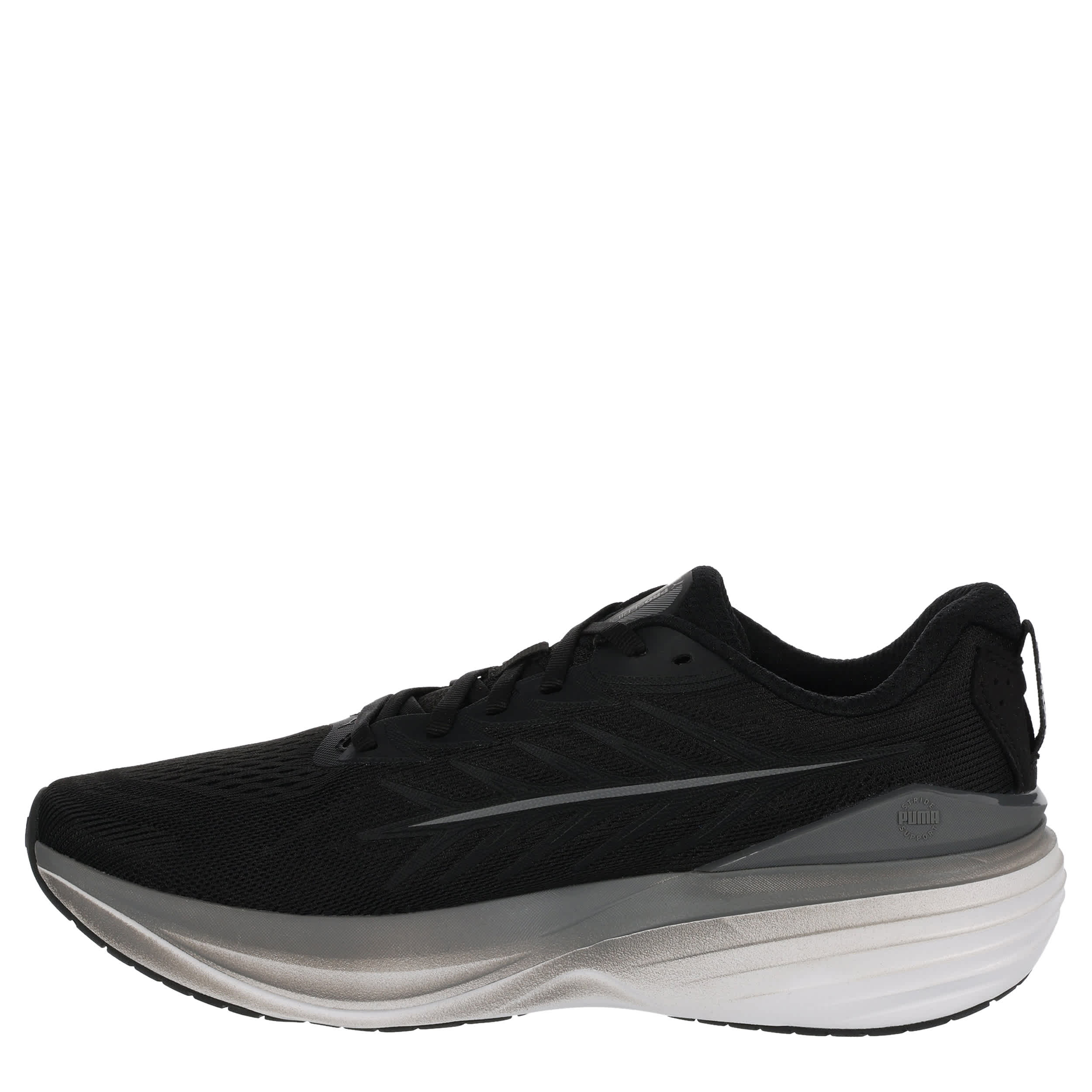 PUMA-MENS SCEND PRO 3 RUNNING SHOE-BLACK & WHITE