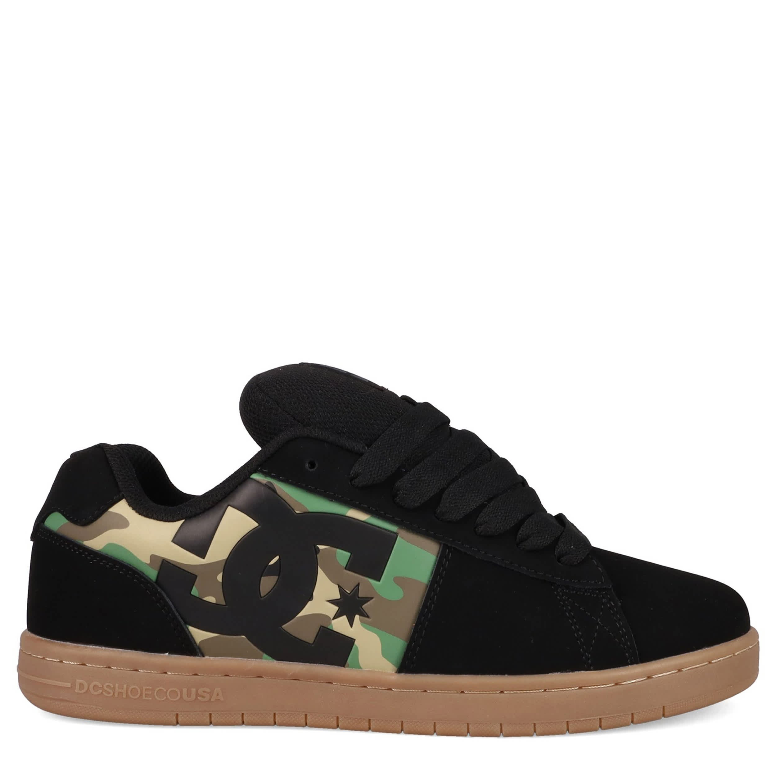 DC SHOES-MENS GAVELER 2.0 SNEAKER-CAMO & BLACK