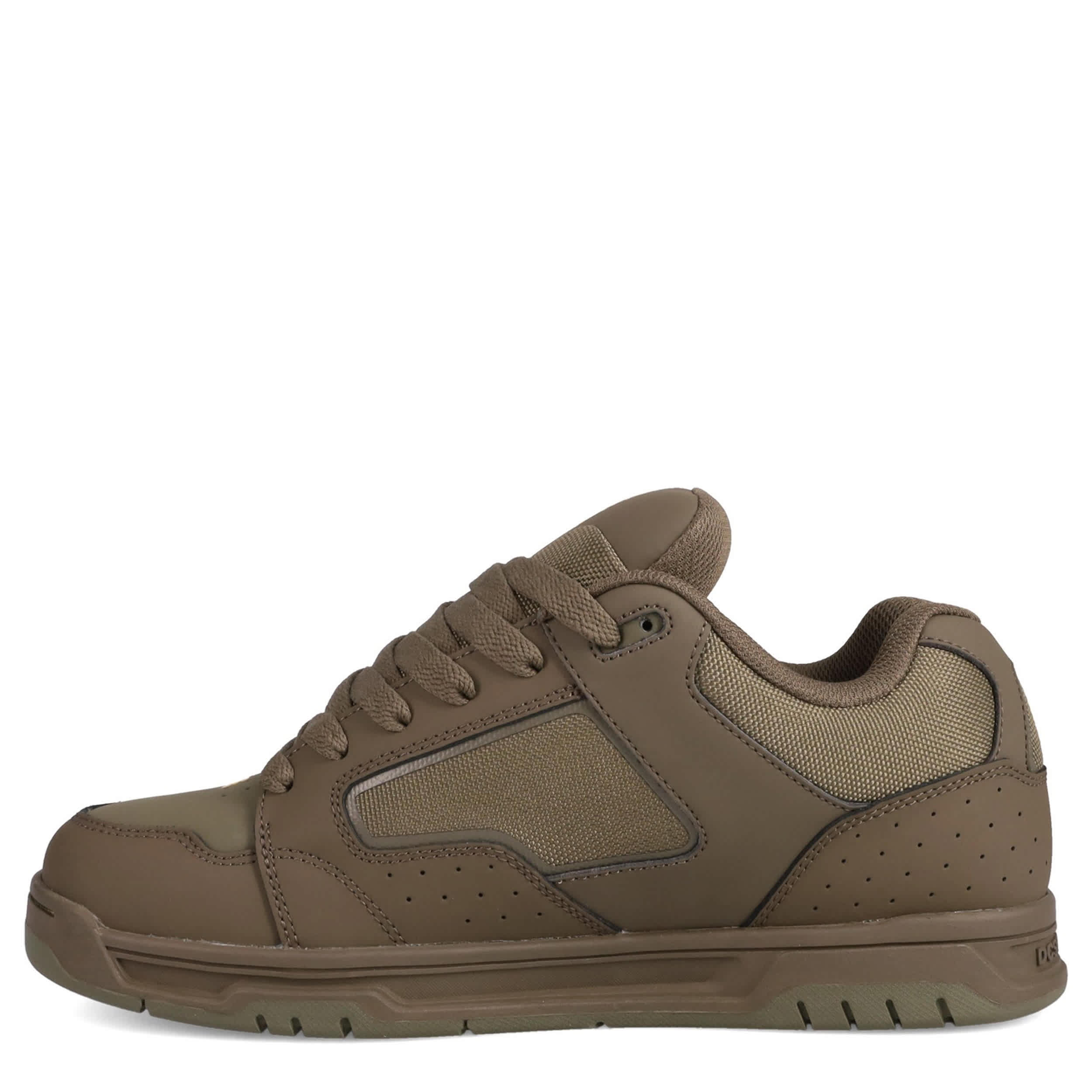 DC SHOES-MENS COILER SNEAKER-OLIVE & YELLOW