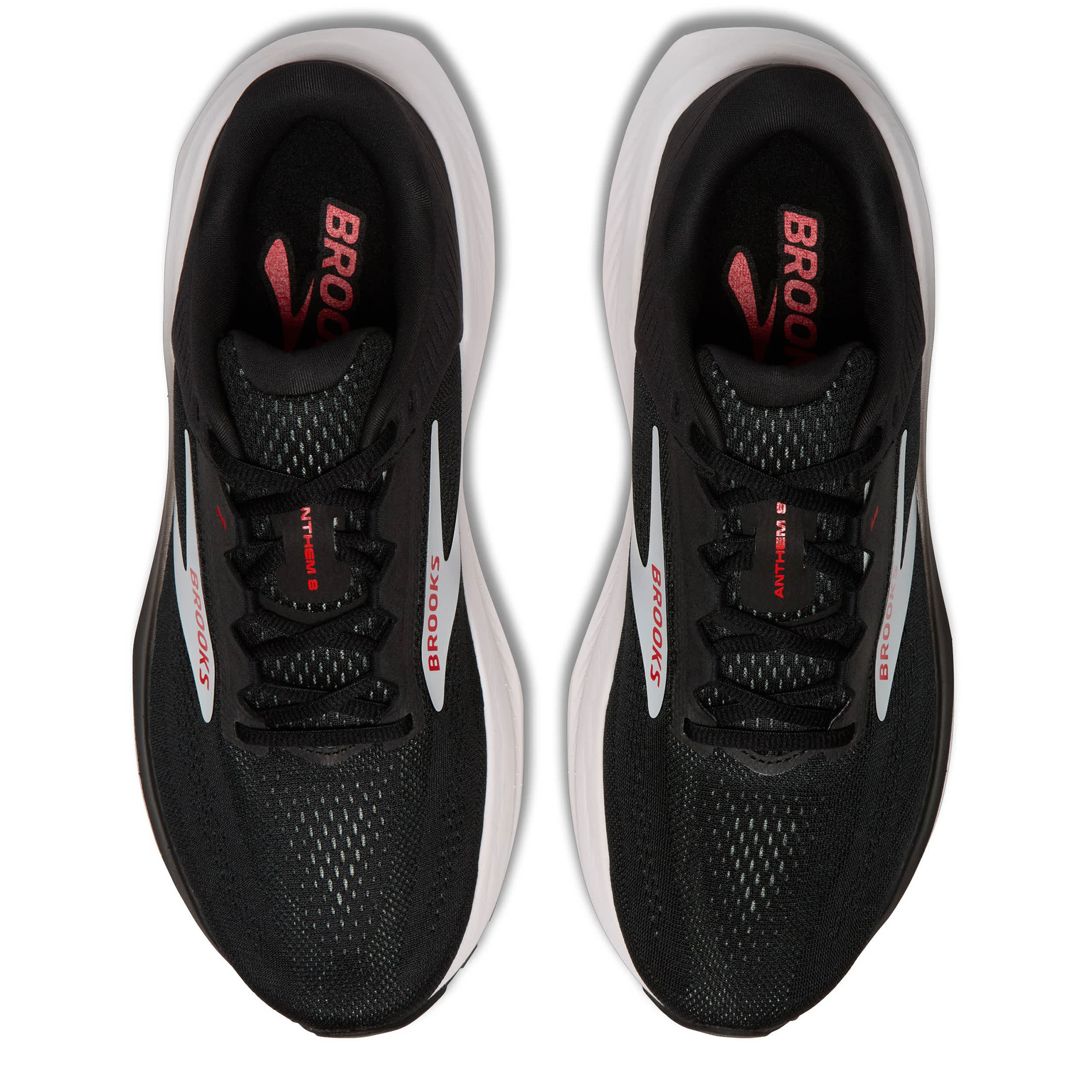 BROOKS-MENS ANTHEM 8 RUNNING SHOE-BLACK & RED